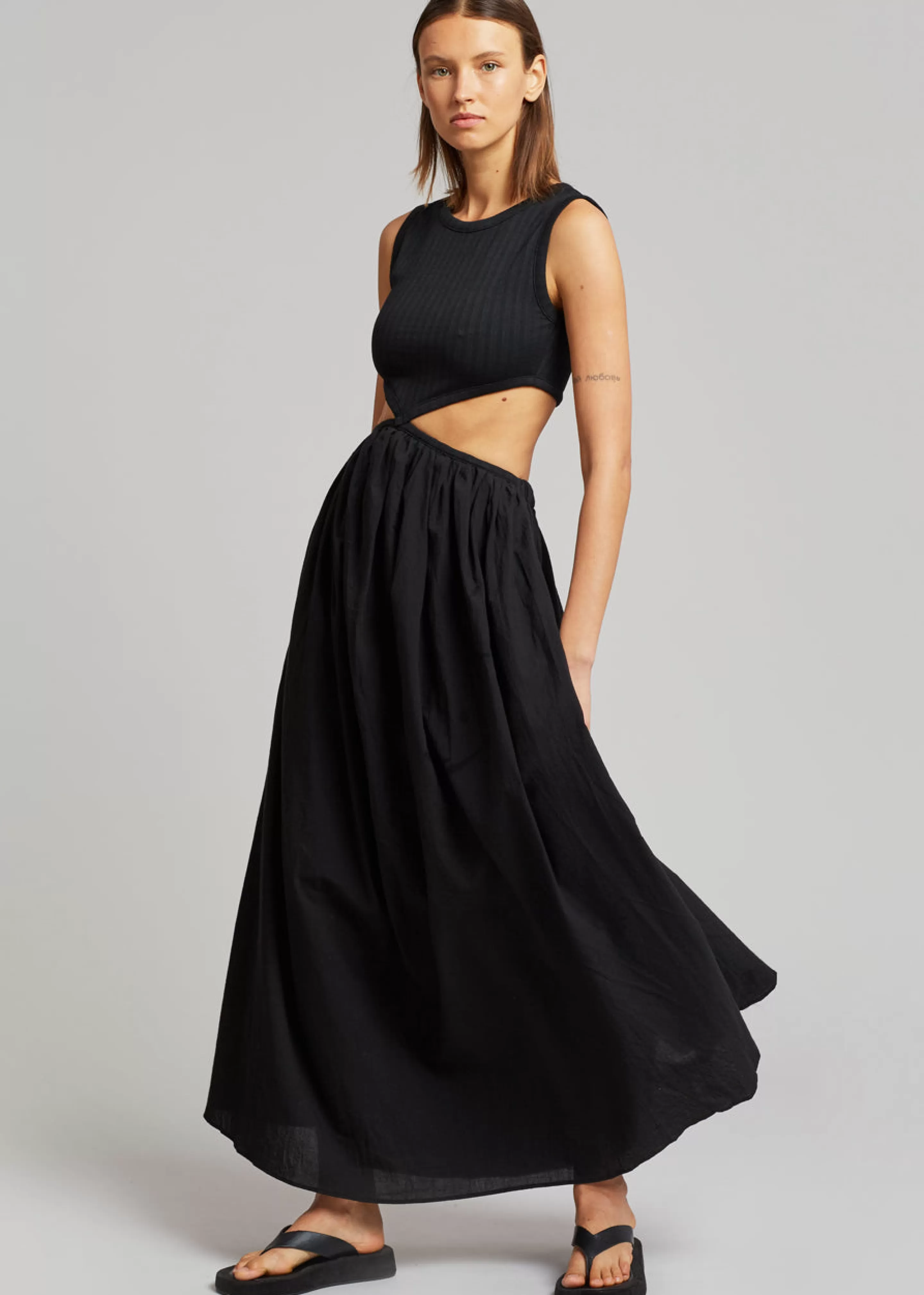 Dresses | The Frankie Shop Mara Cut Out Maxi Dress Black