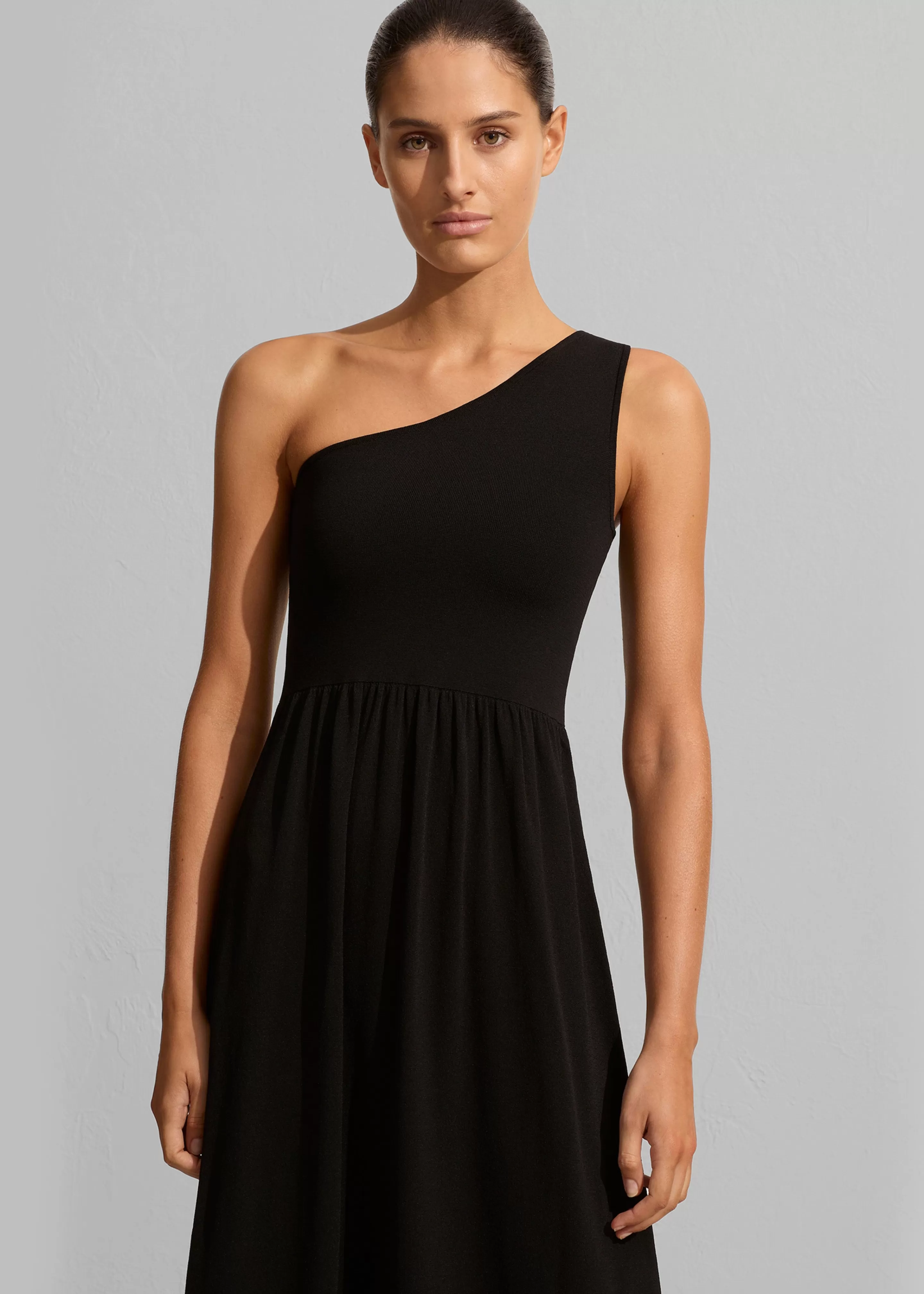 Dresses | The Frankie Shop Matteau Asymmetric Knit Dress Black