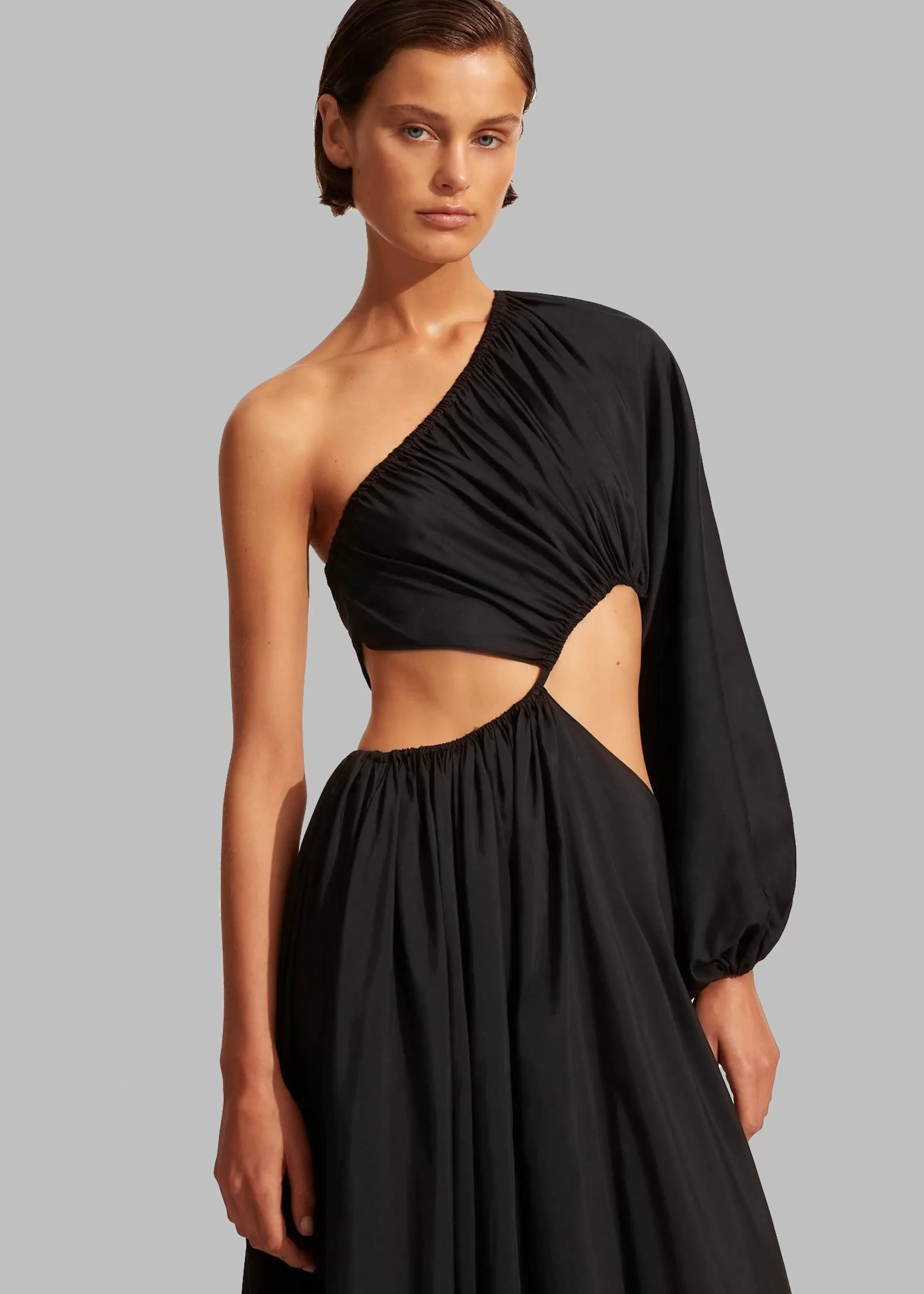 Dresses | The Frankie Shop Matteau Asymmetric Wave Dress Black