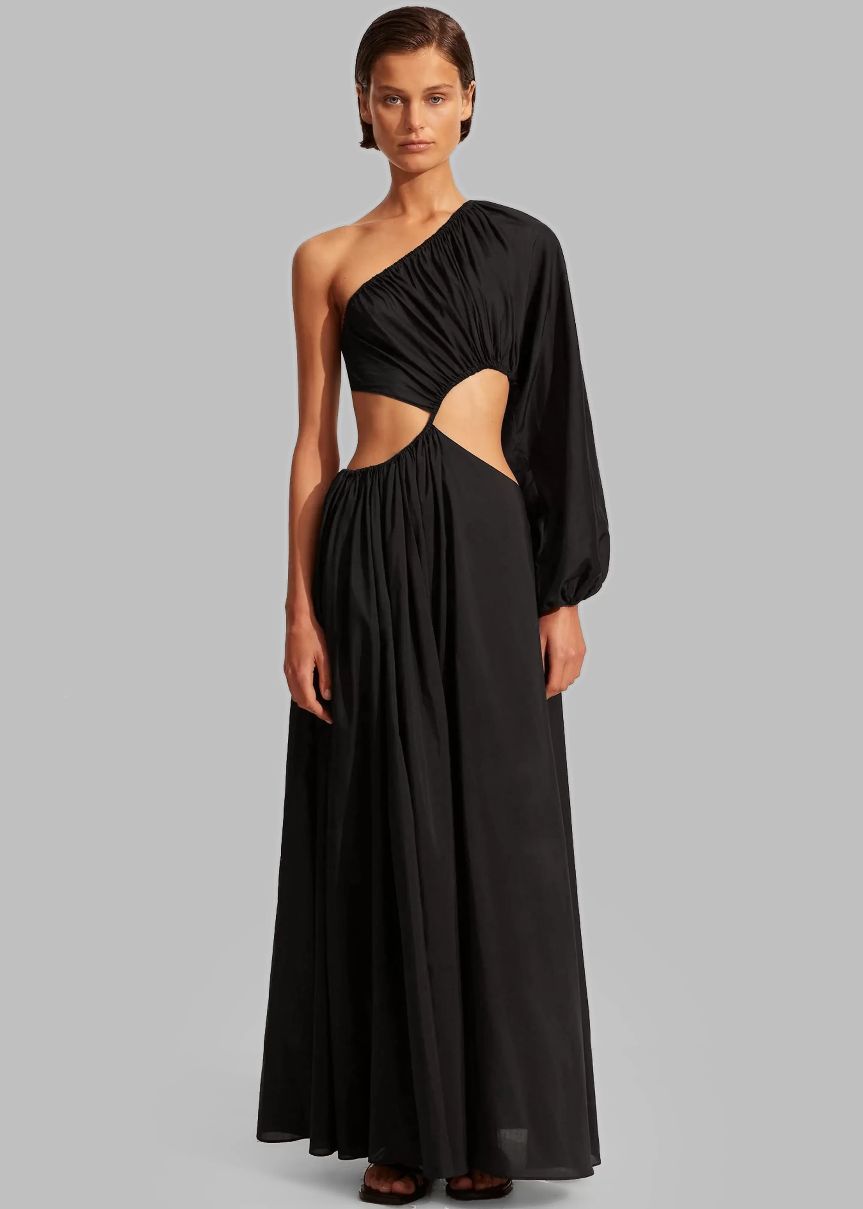 Dresses | The Frankie Shop Matteau Asymmetric Wave Dress Black