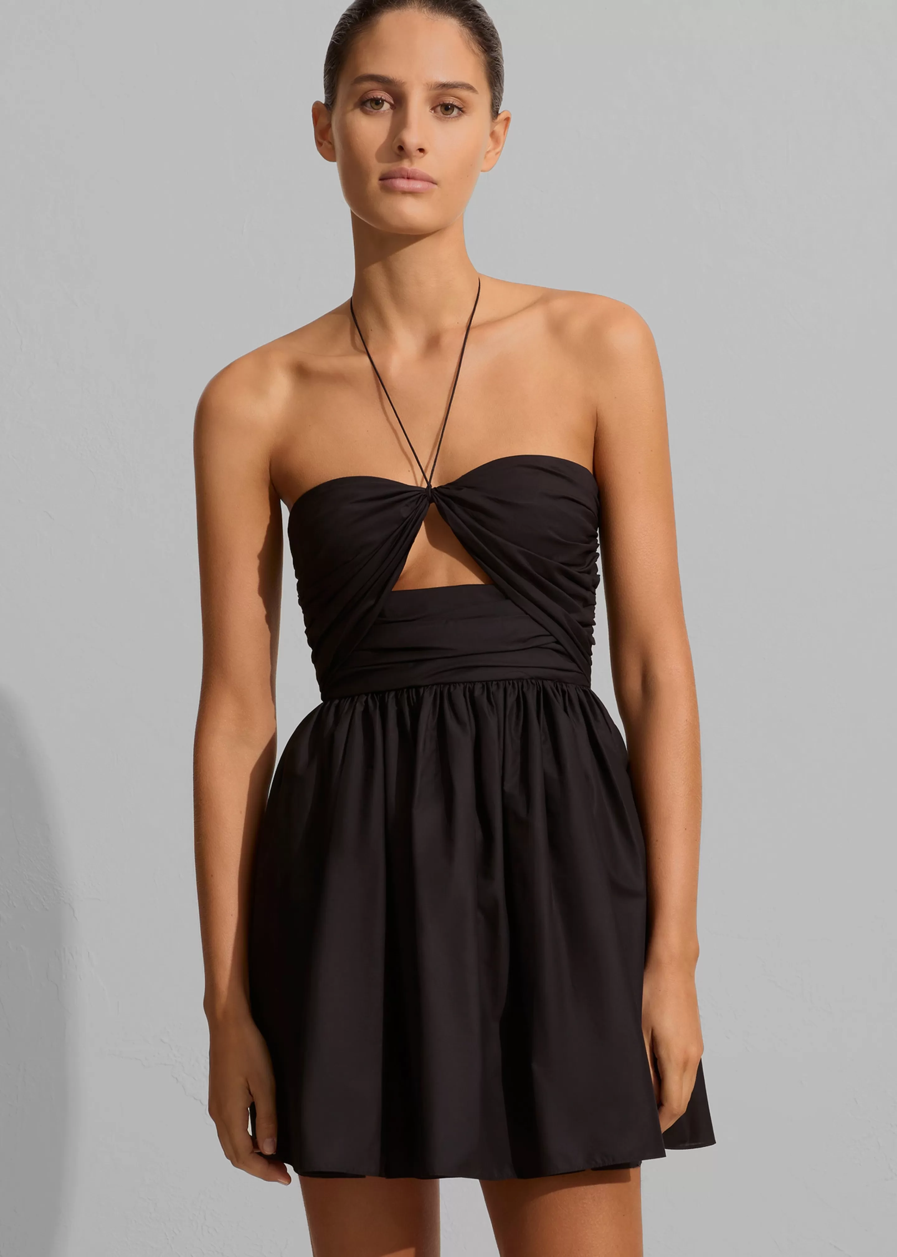 Dresses | The Frankie Shop Matteau Bandeau Rouched Mini Dress Black