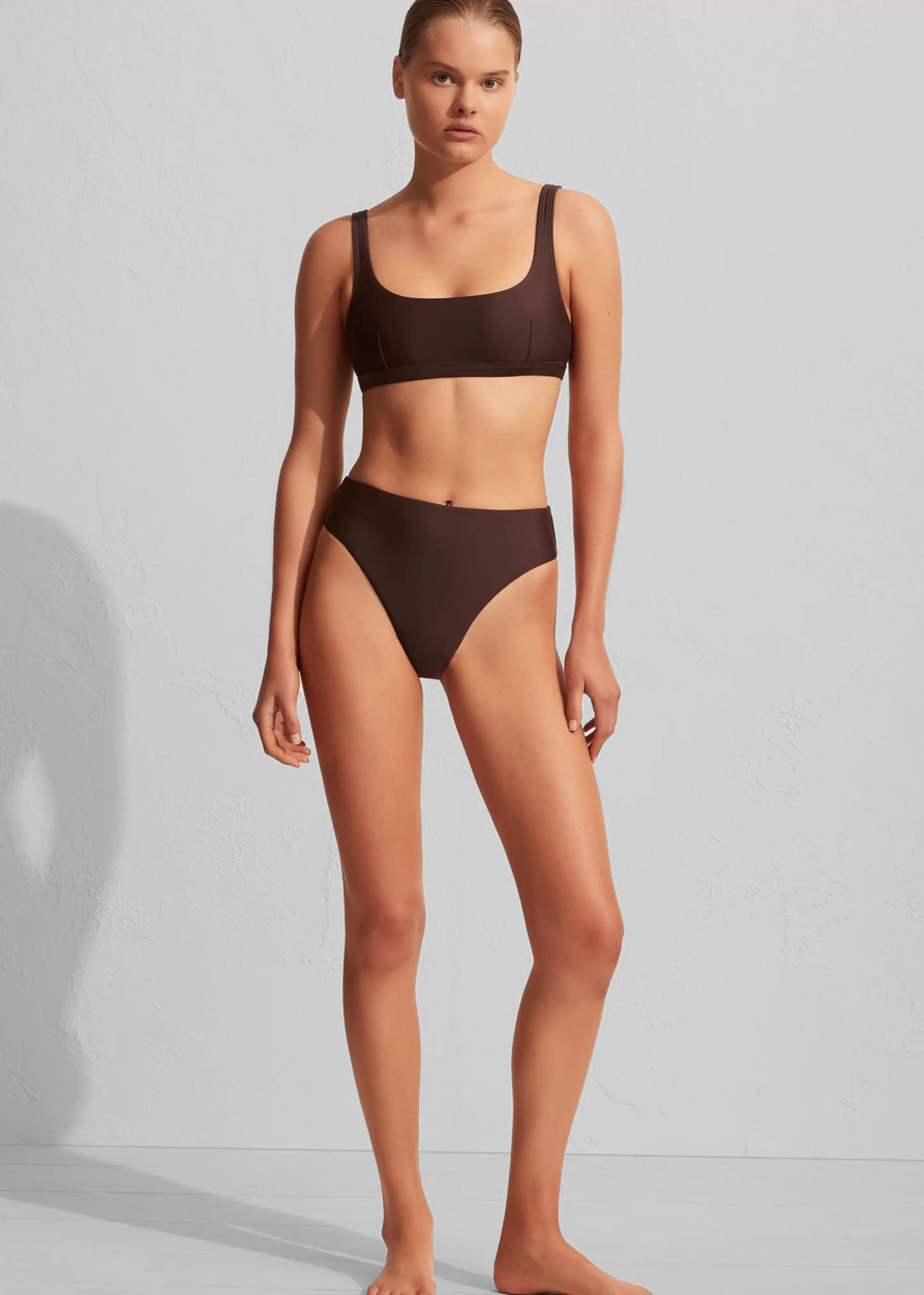 Swimwear | The Frankie Shop Matteau Nineties High Waist Bikini Brief Carob