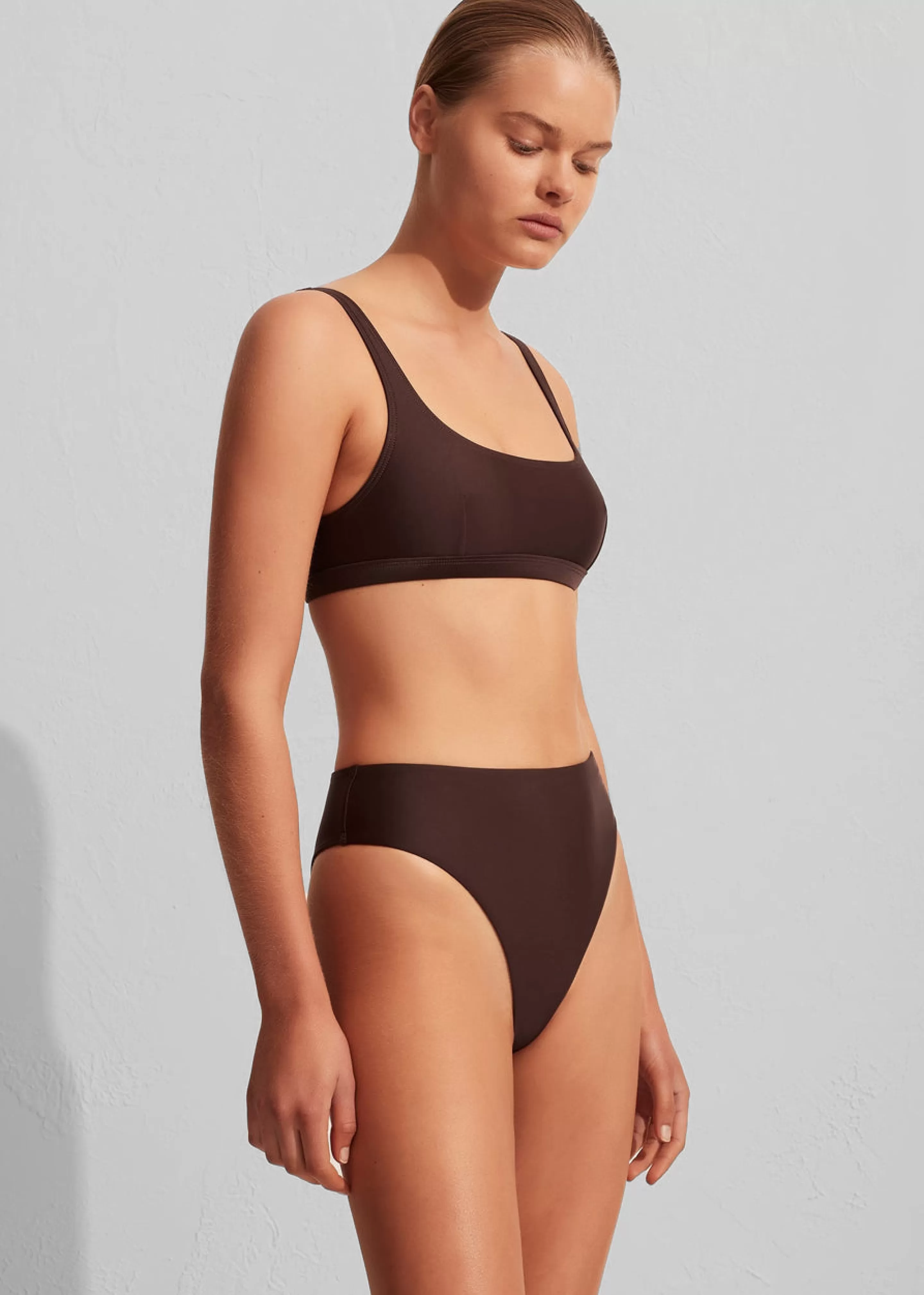 Swimwear | The Frankie Shop Matteau Nineties High Waist Bikini Brief Carob