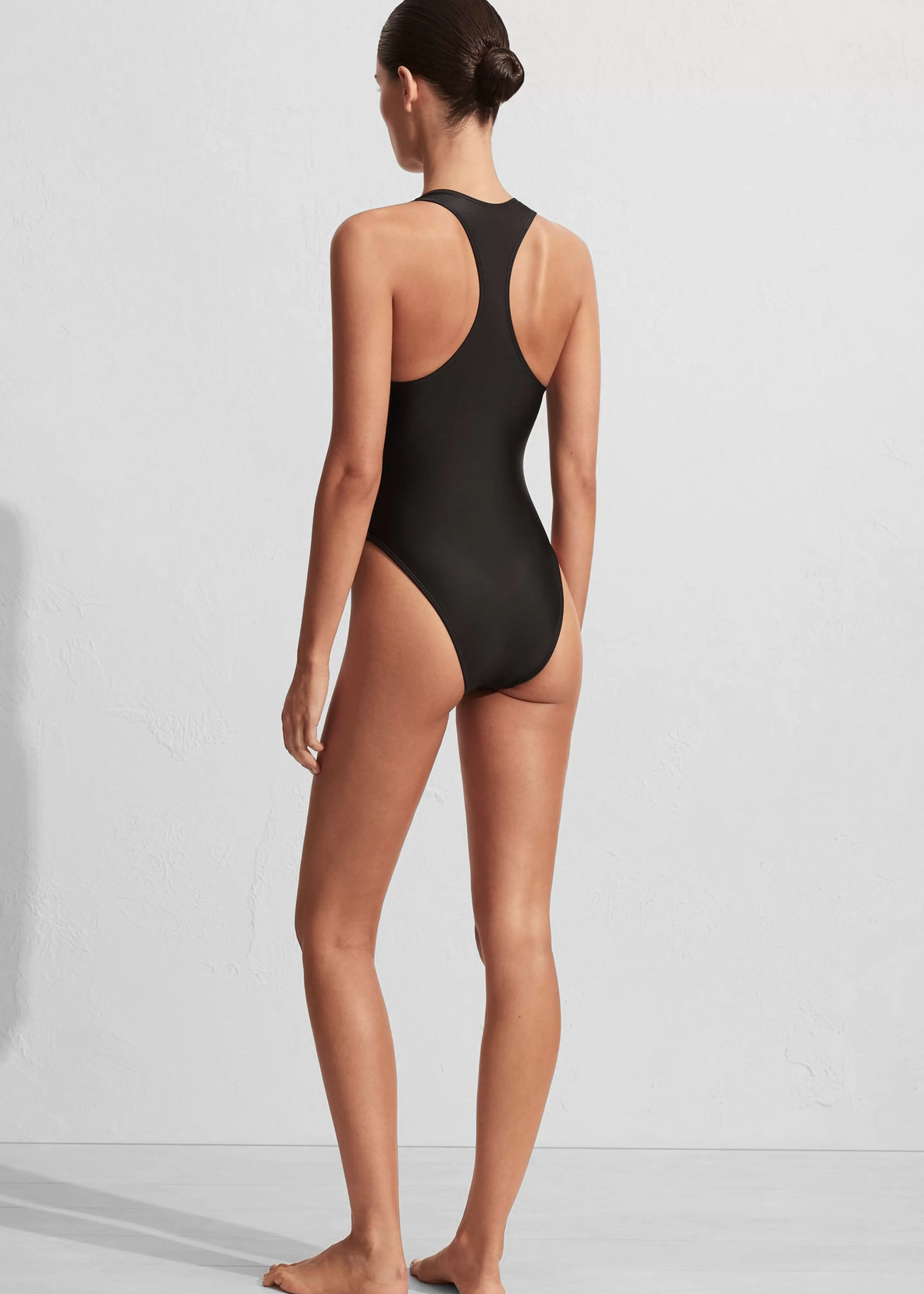 Swimwear | The Frankie Shop Matteau Racer Back Maillot Swimsuit Black