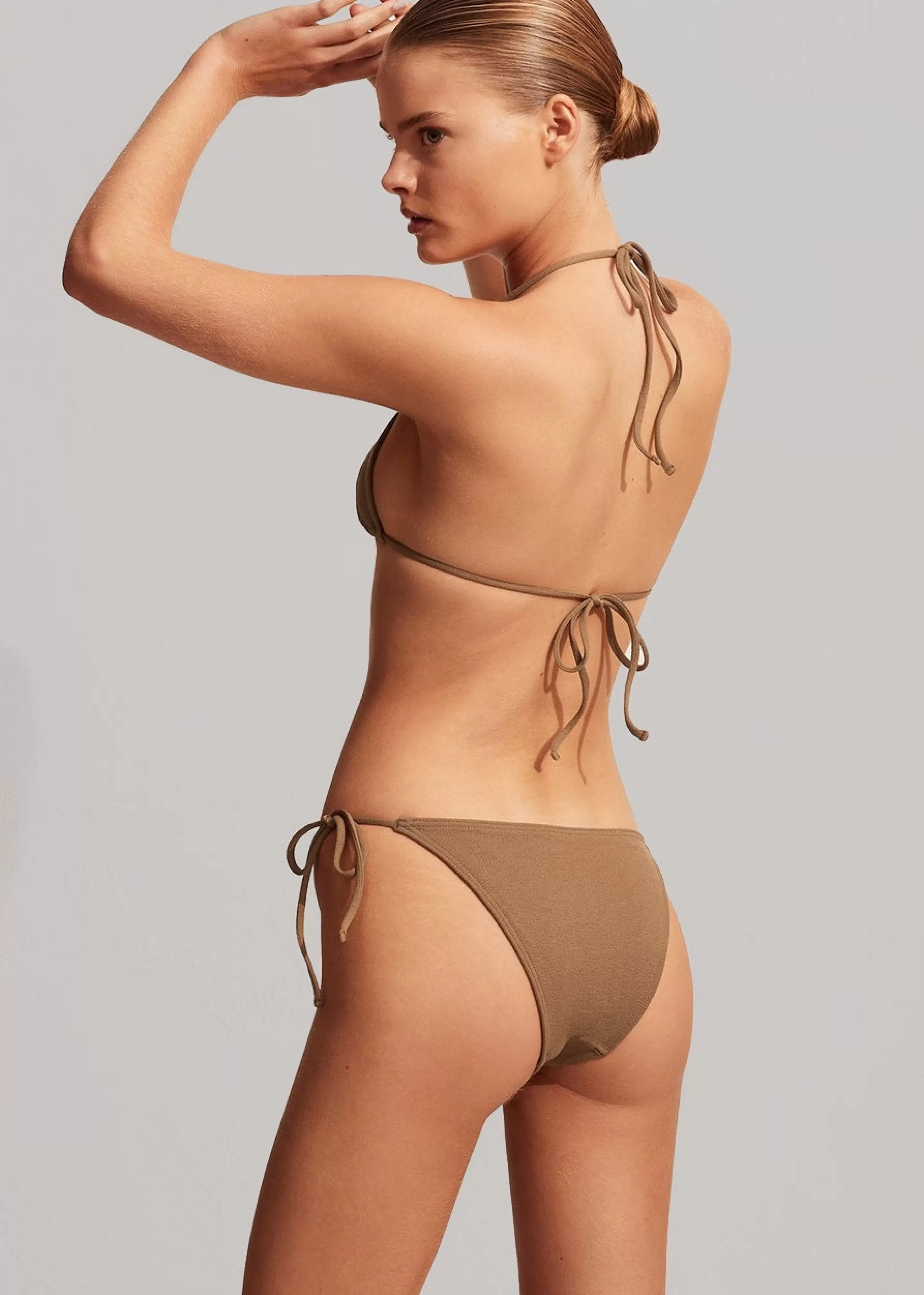 Swimwear | The Frankie Shop Matteau String Bikini Brief Cinnamon Crinkle