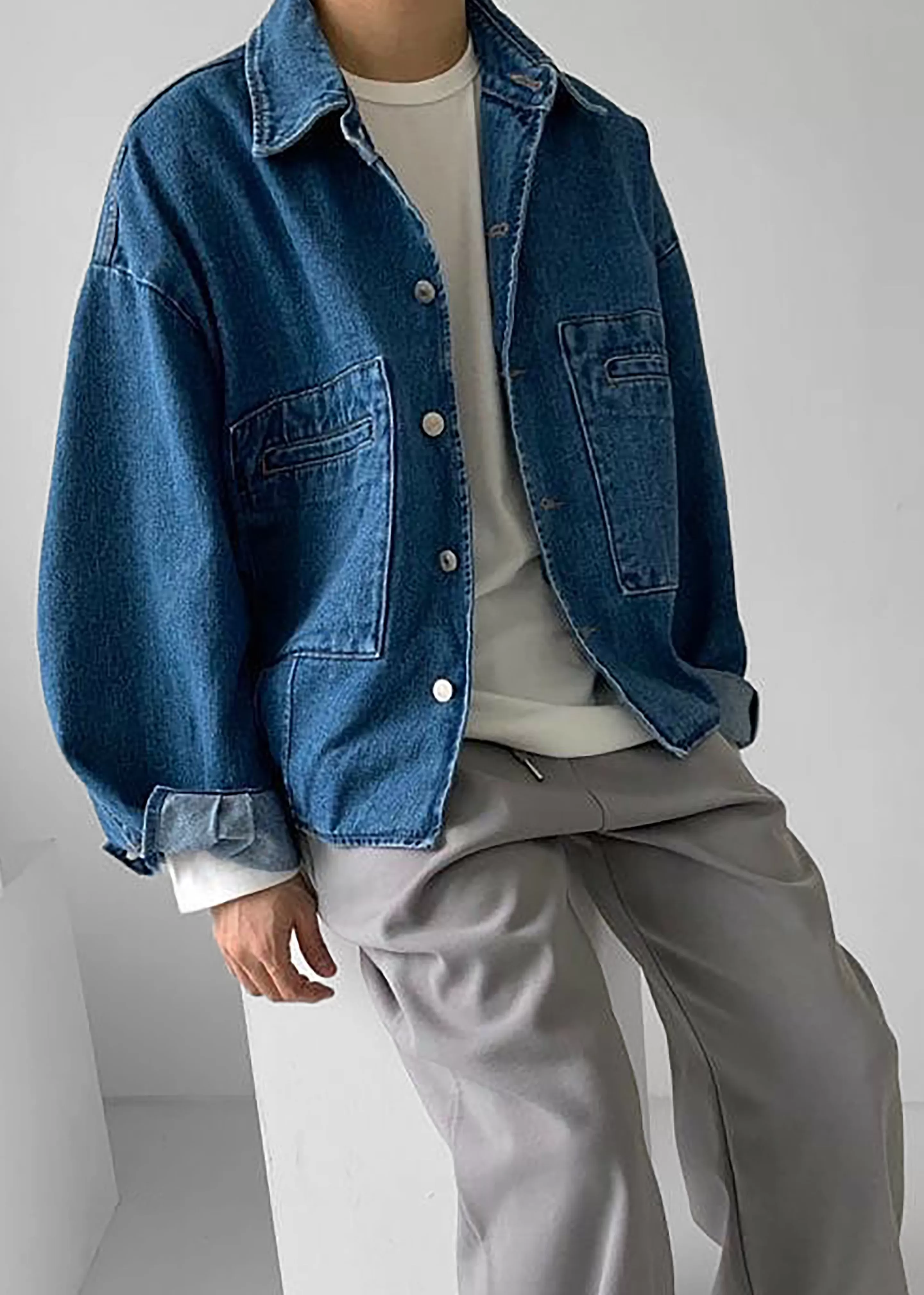 Outerwear | The Frankie Shop Miller Denim Jacket Blue