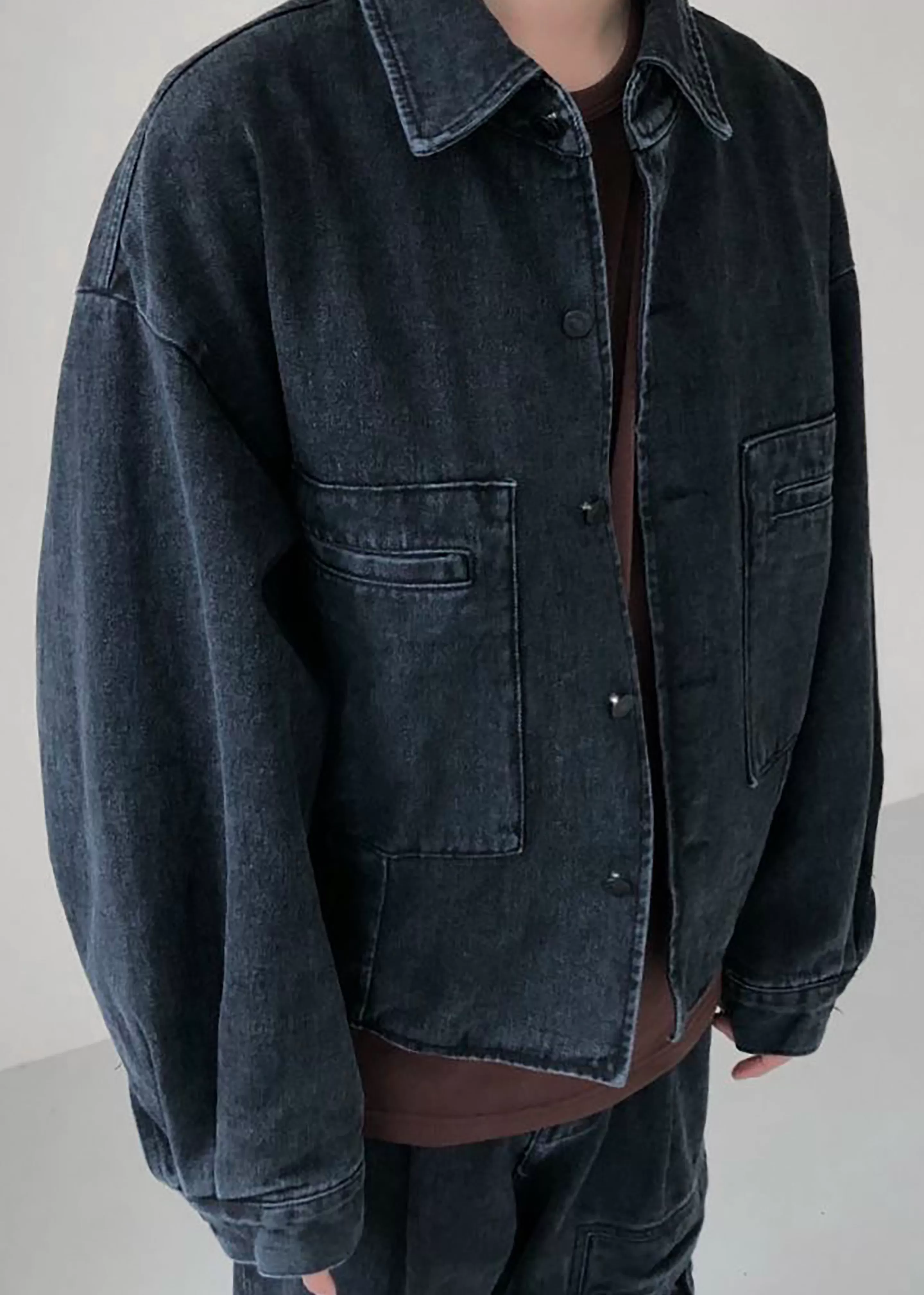 Outerwear | The Frankie Shop Miller Denim Jacket Black Wash