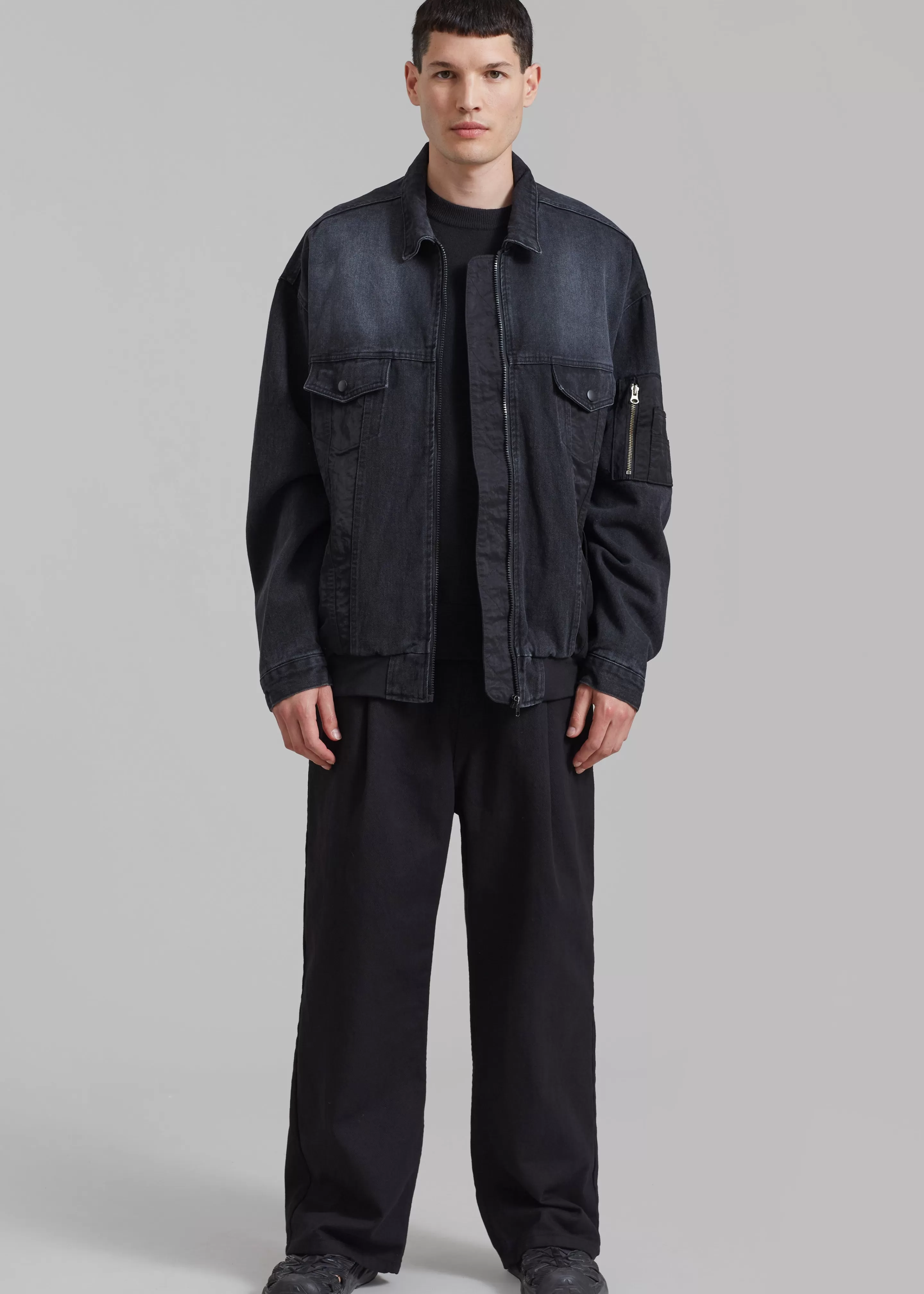 Outerwear | The Frankie Shop Nash Denim Jacket Black