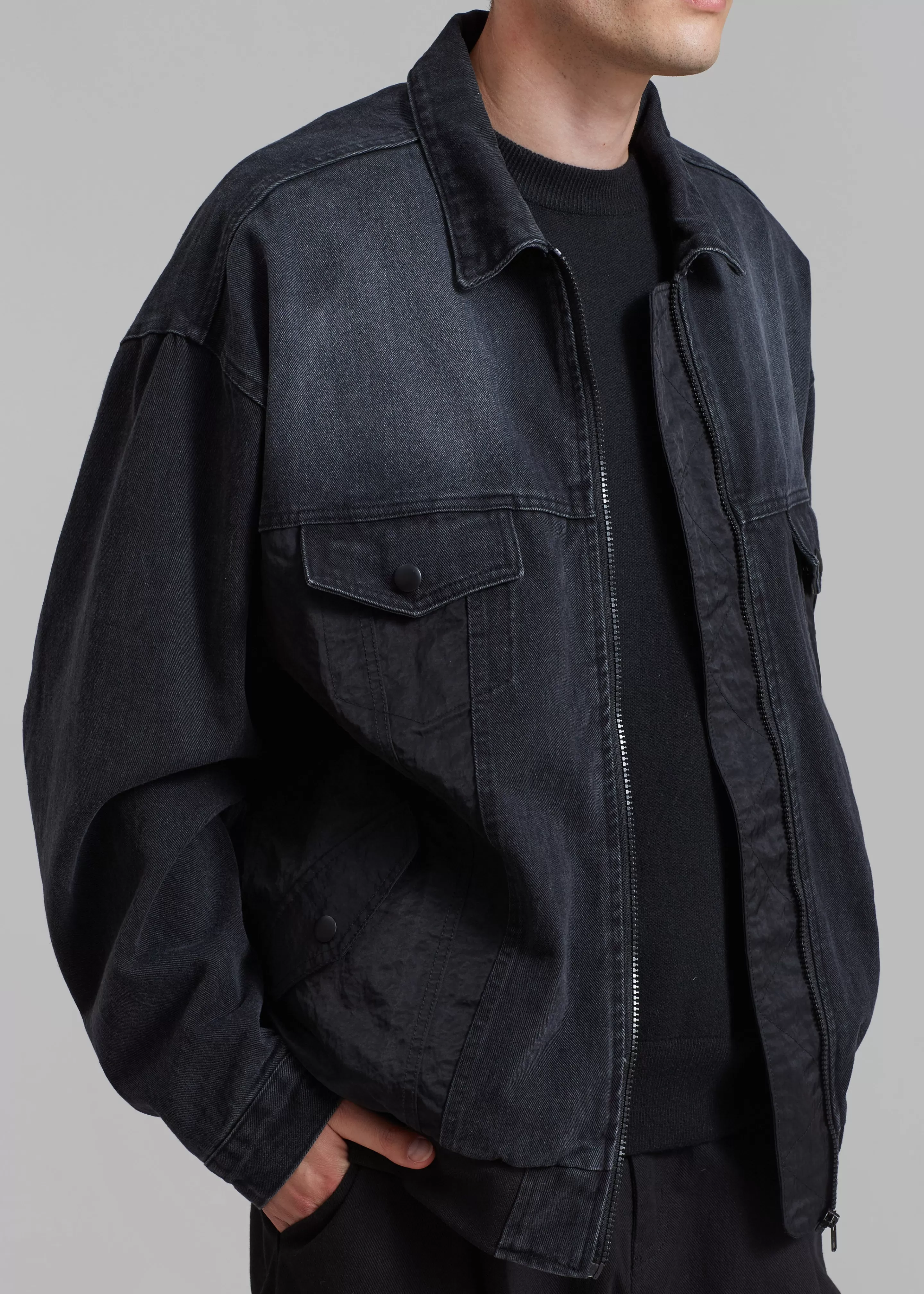 Outerwear | The Frankie Shop Nash Denim Jacket Black