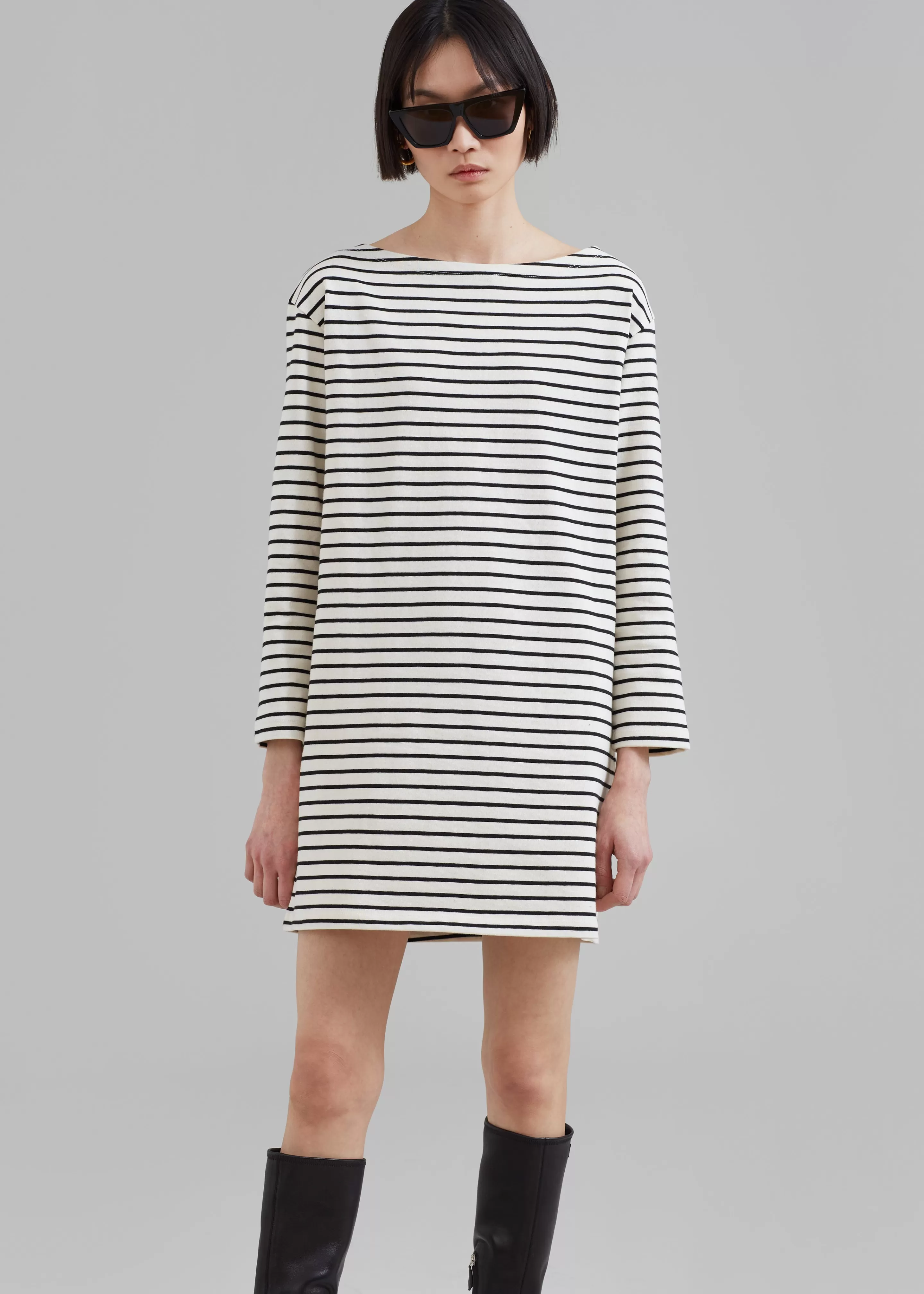 Dresses | The Frankie Shop Nino Mini Dress Black Stripe