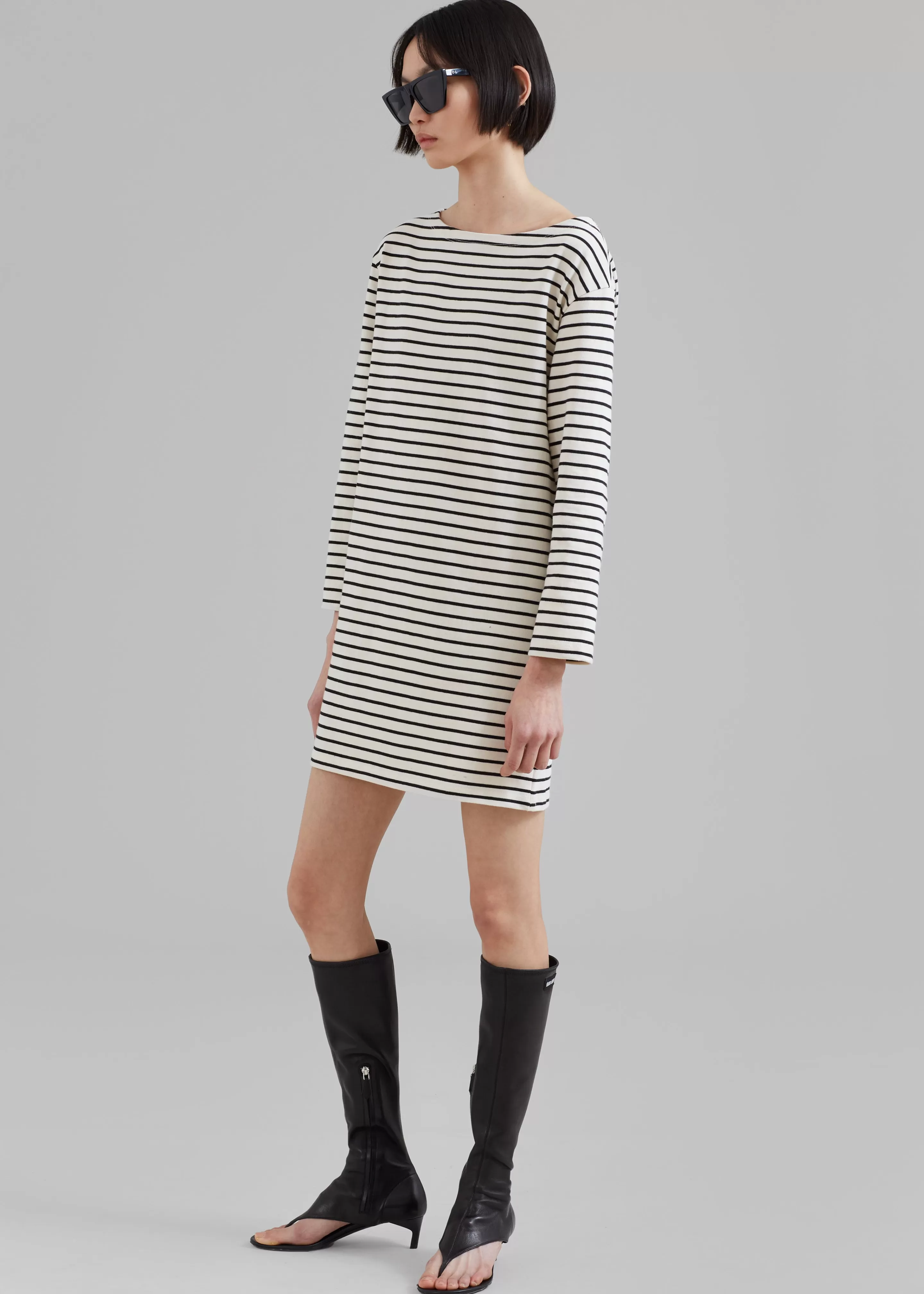 Dresses | The Frankie Shop Nino Mini Dress Black Stripe