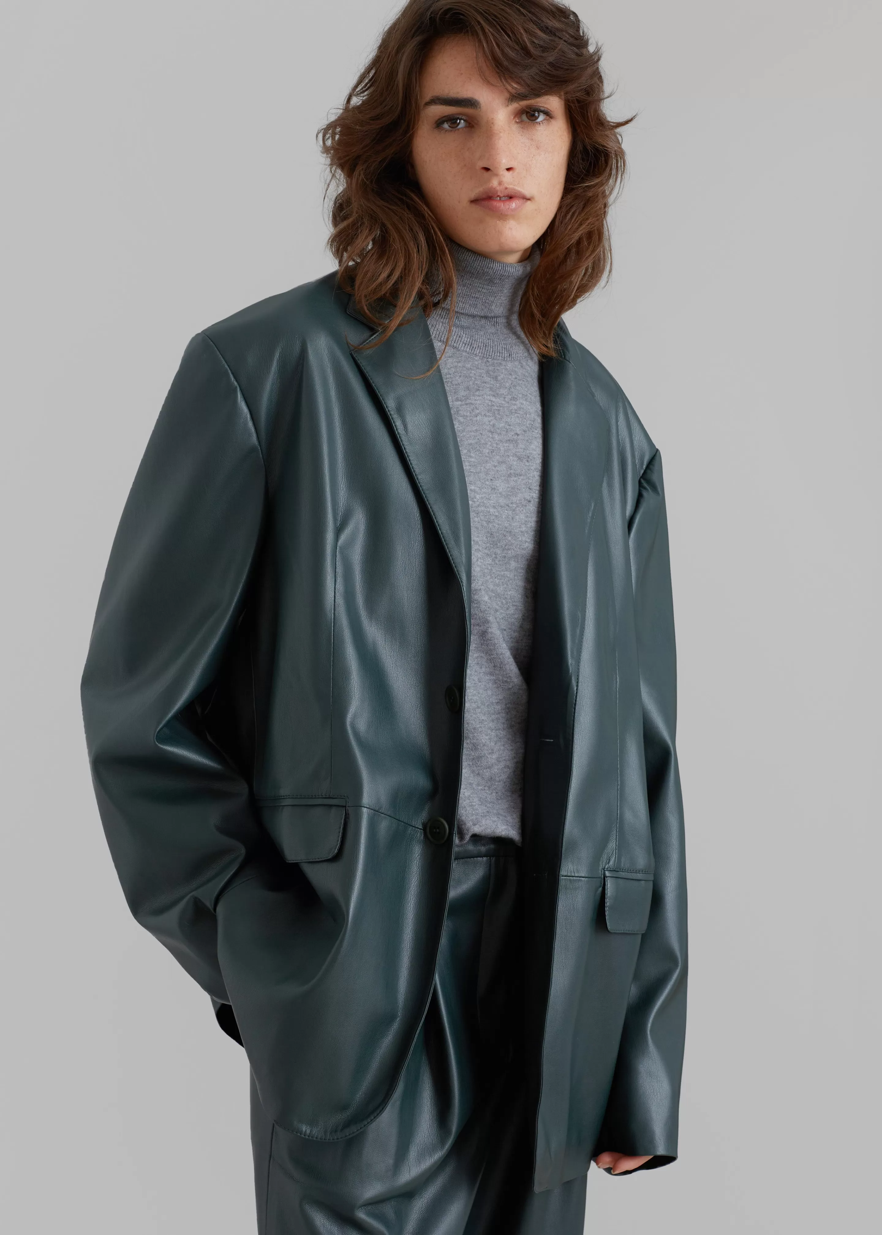 Outerwear | The Frankie Shop Olympia Blazer Bottle Green