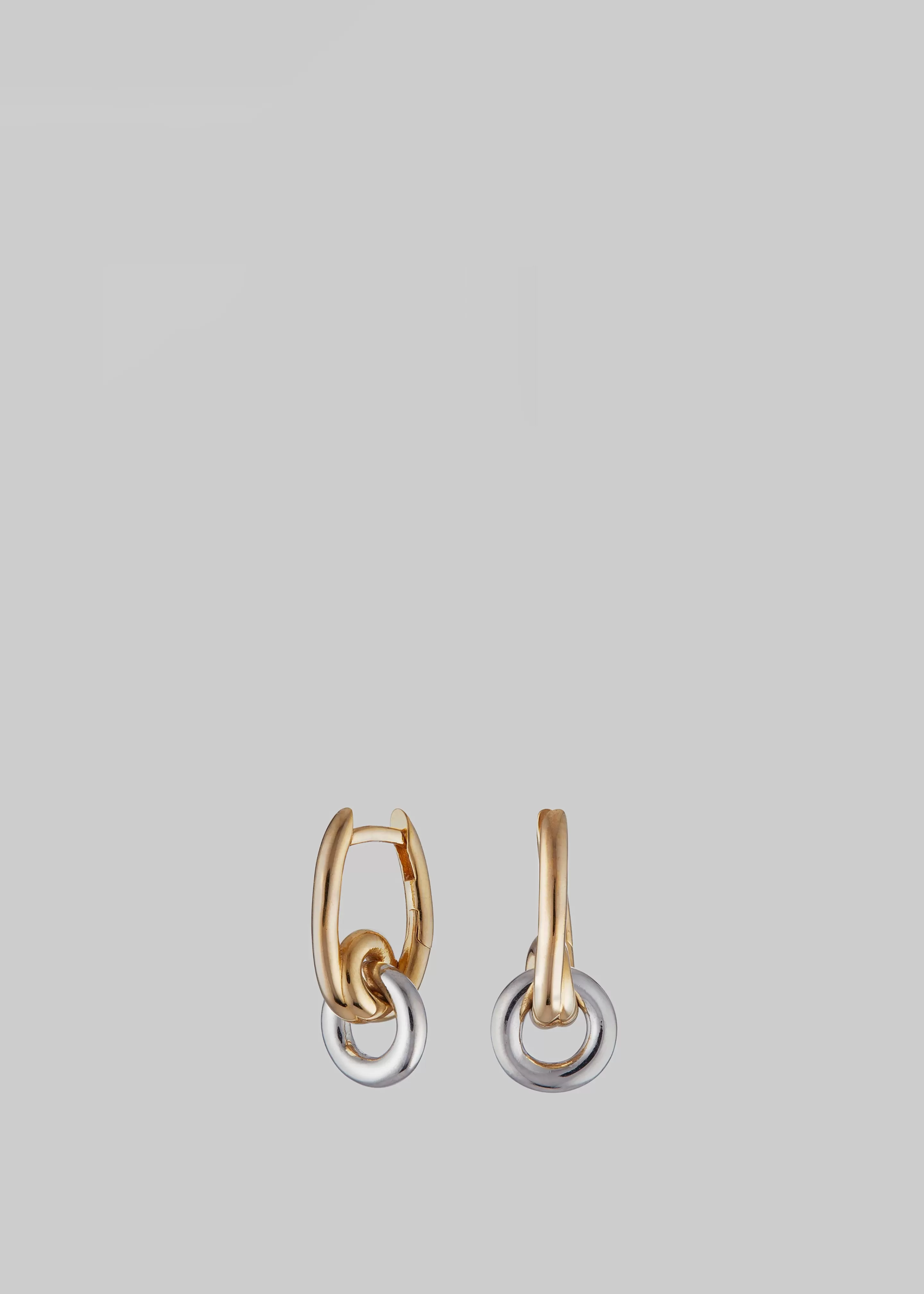 Accessories | The Frankie Shop Otiumberg Loop Drop Hoops Gold & Silver