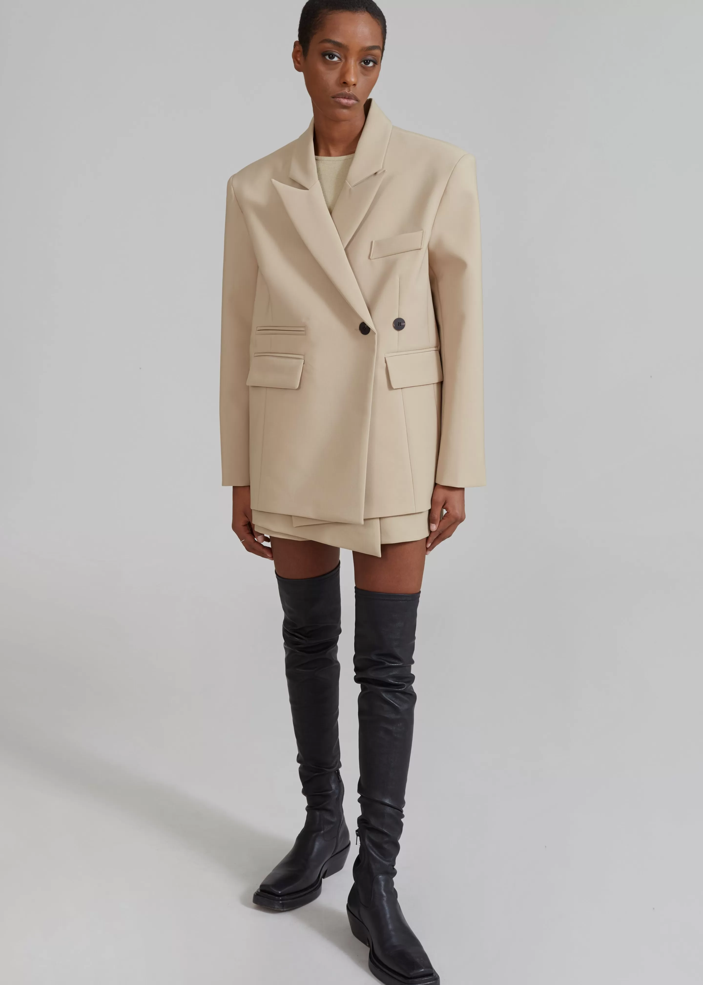 Outerwear | The Frankie Shop Paige Blazer Beige