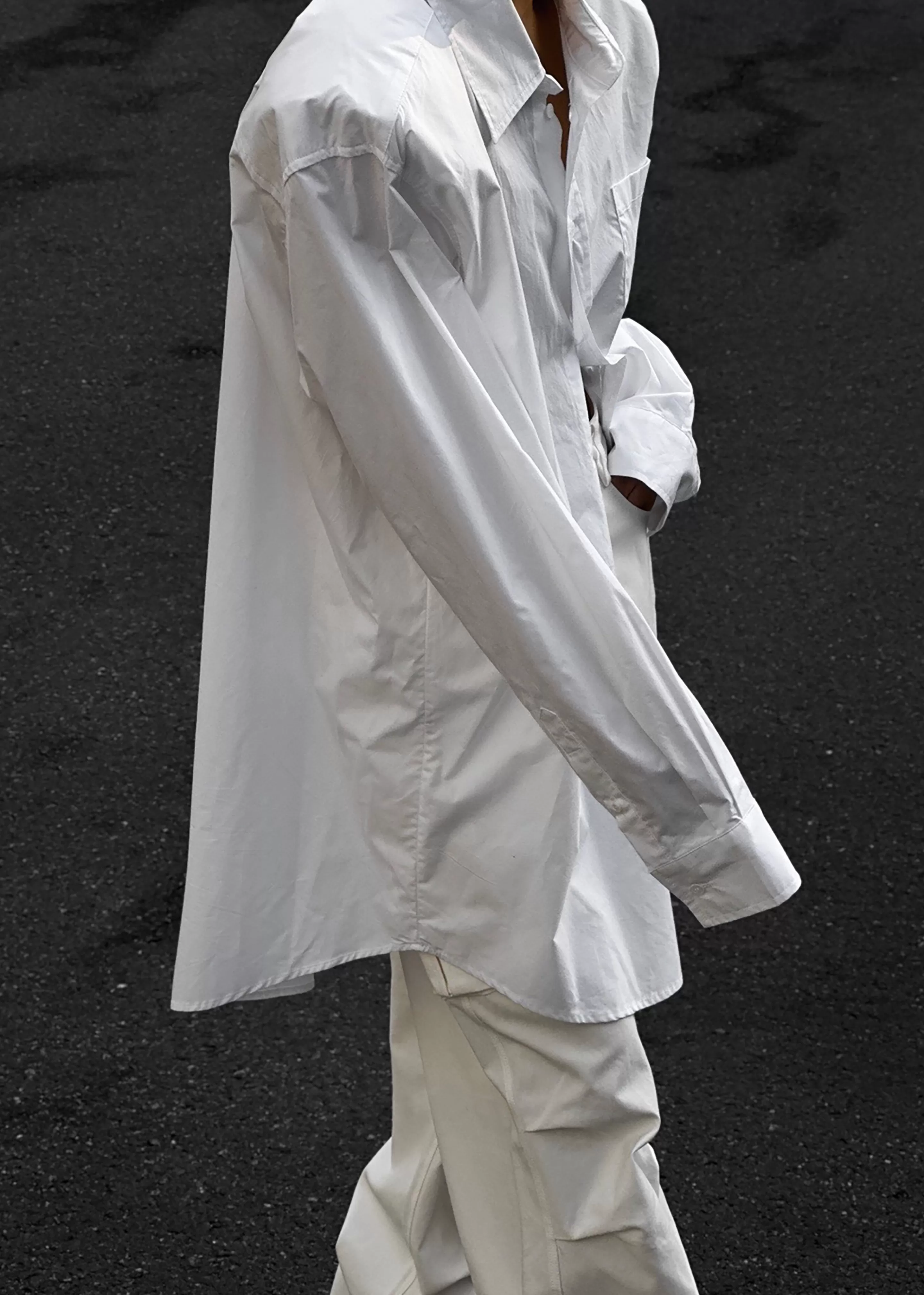 Tops | The Frankie Shop Panama Oversized Shirt White