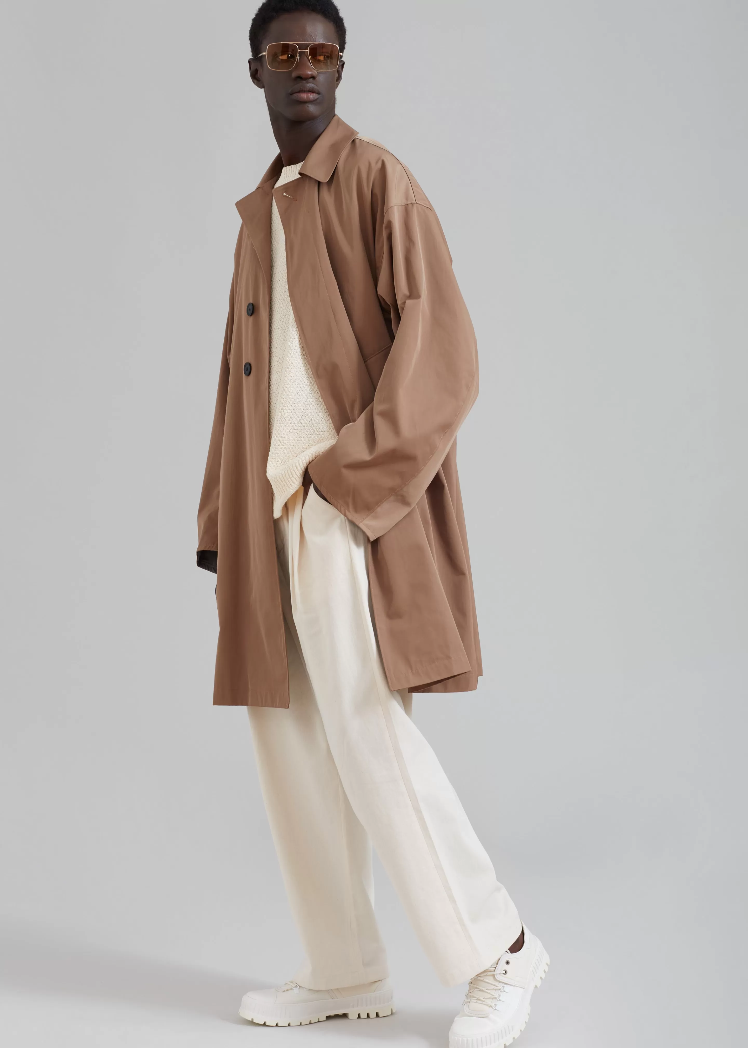 Outerwear | The Frankie Shop Peter Trench Coat Beige