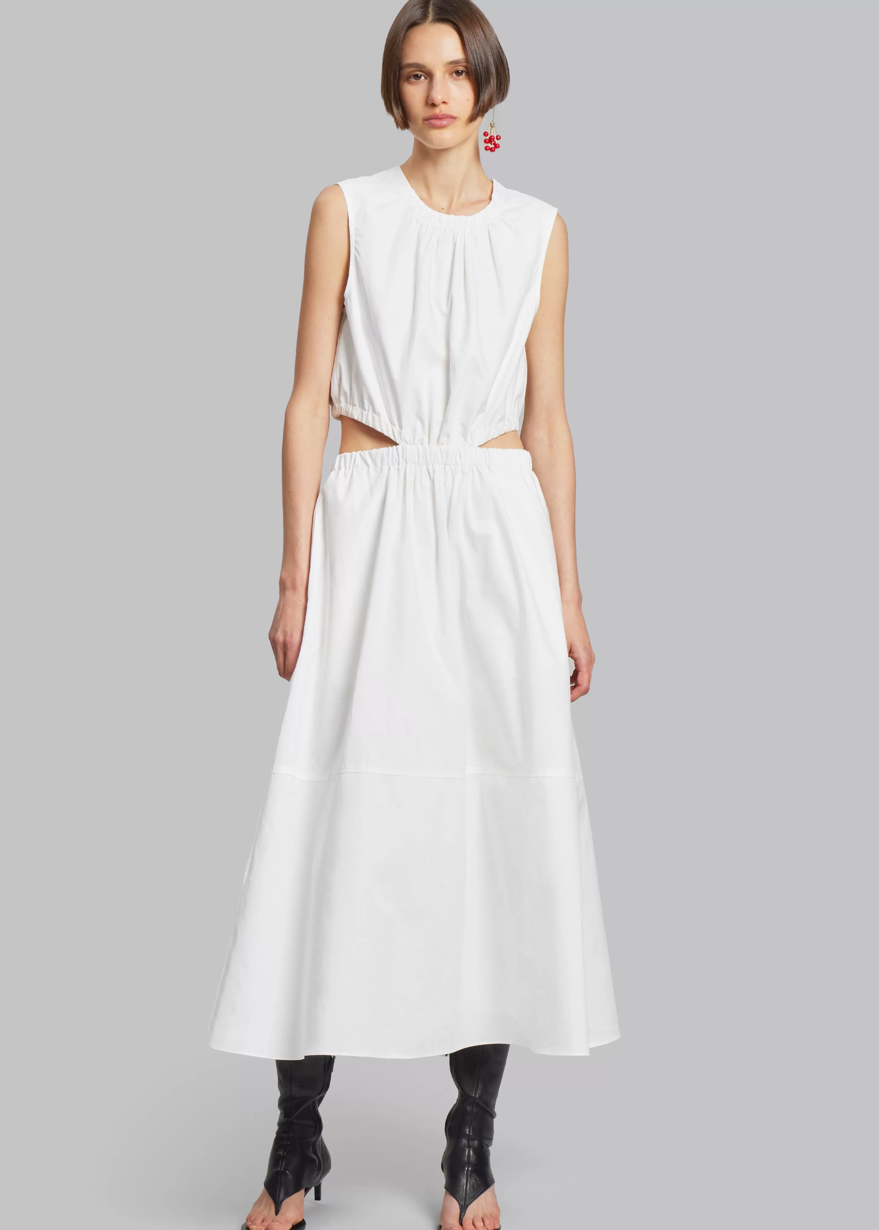 Dresses | The Frankie Shop Proenza Schouler White Label Poplin Cutout Midi Dress Off White