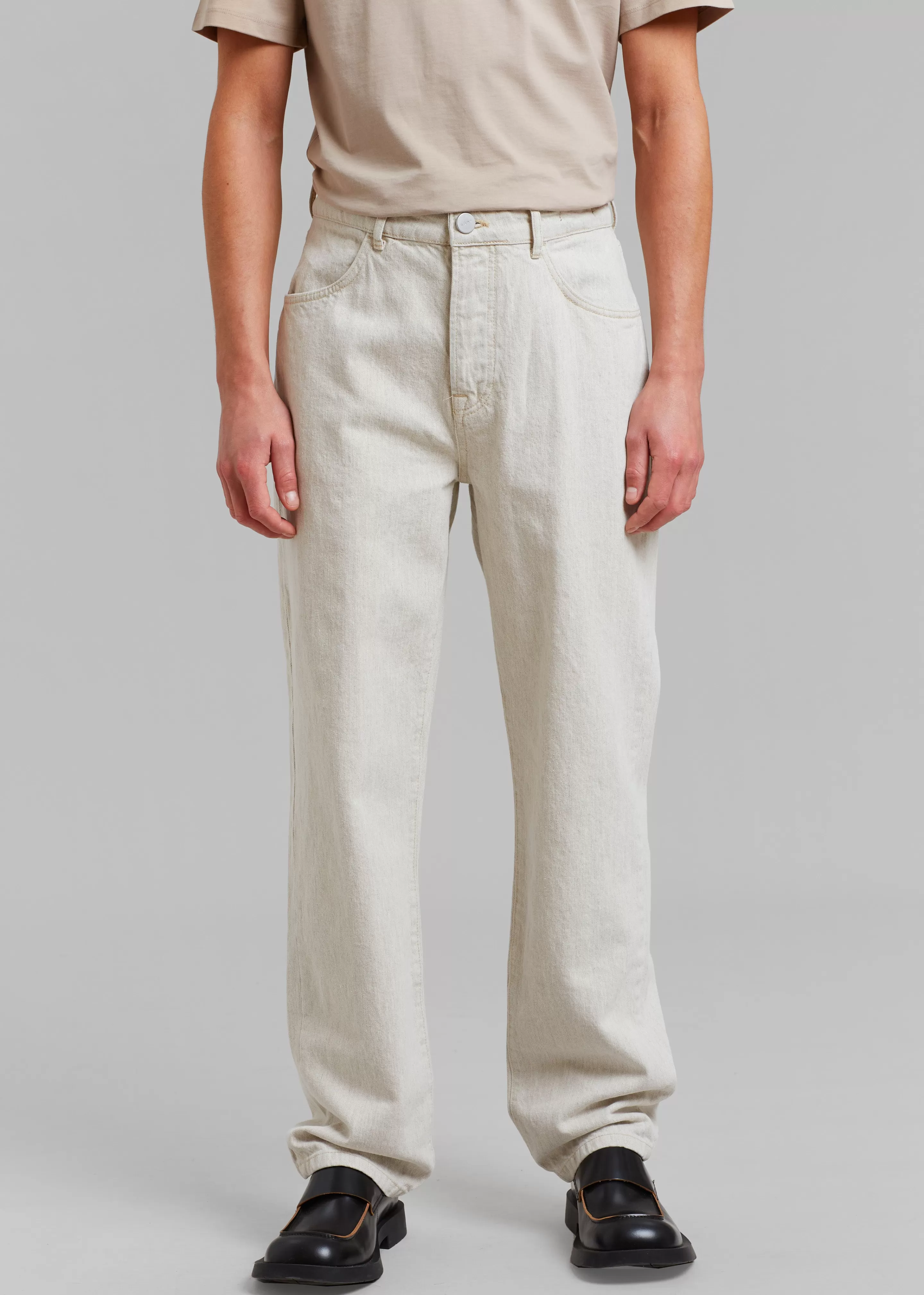 Bottoms | The Frankie Shop Rohe Mozes Trousers Natural Hemp Denim