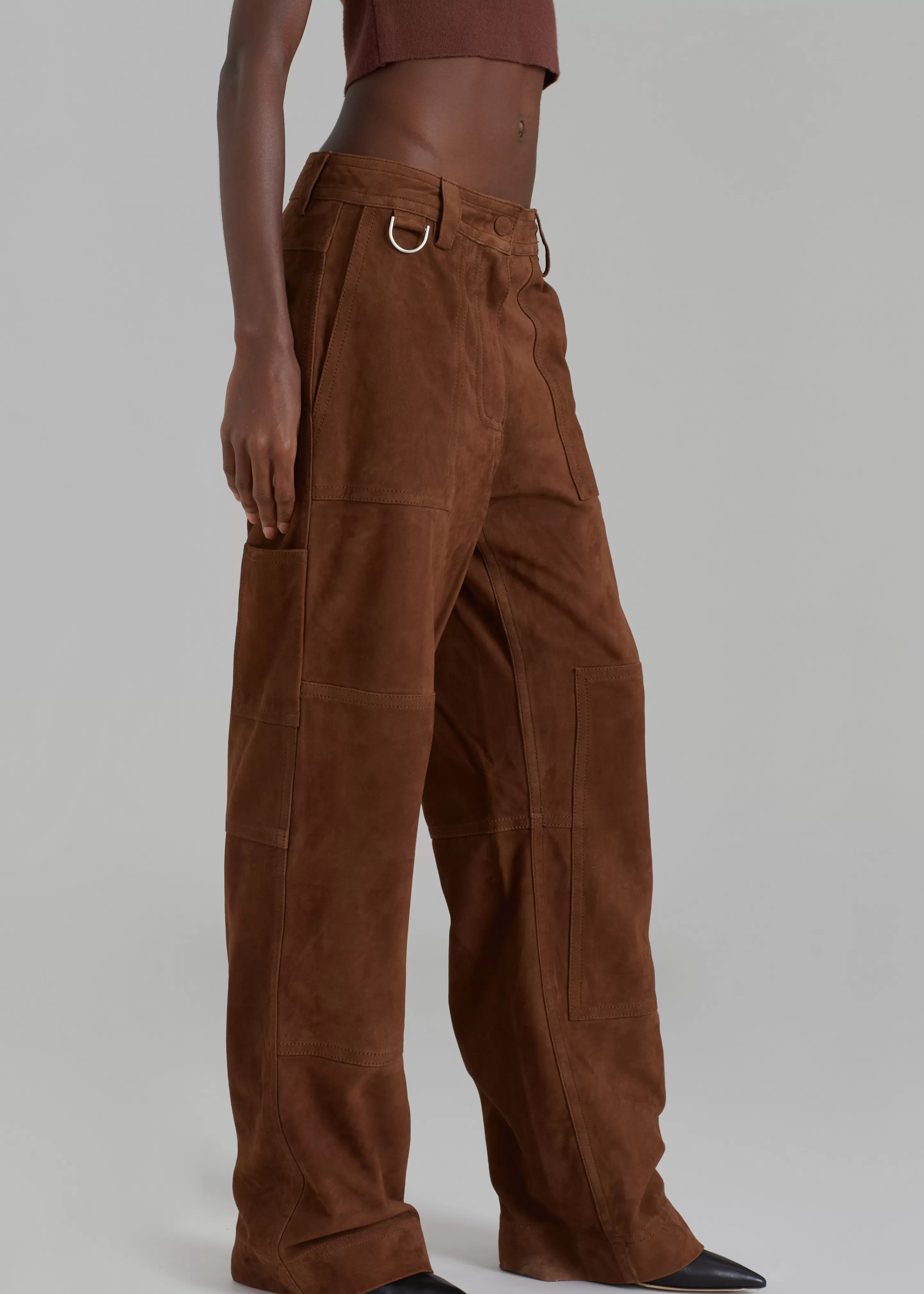 Bottoms | The Frankie Shop Saks Potts Rose Pants Chocolate