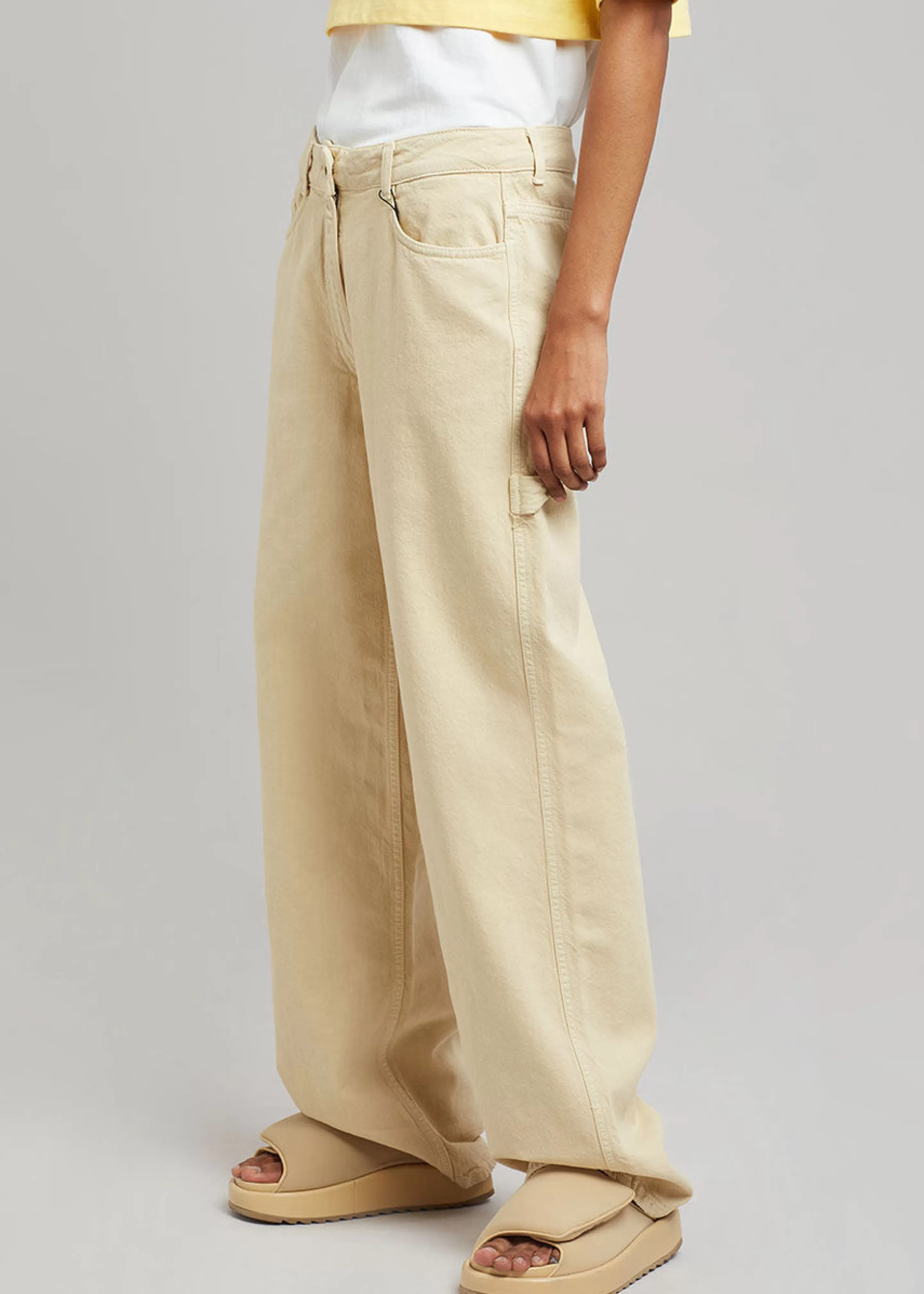 Bottoms | The Frankie Shop Saks Potts Salma Jeans Beige