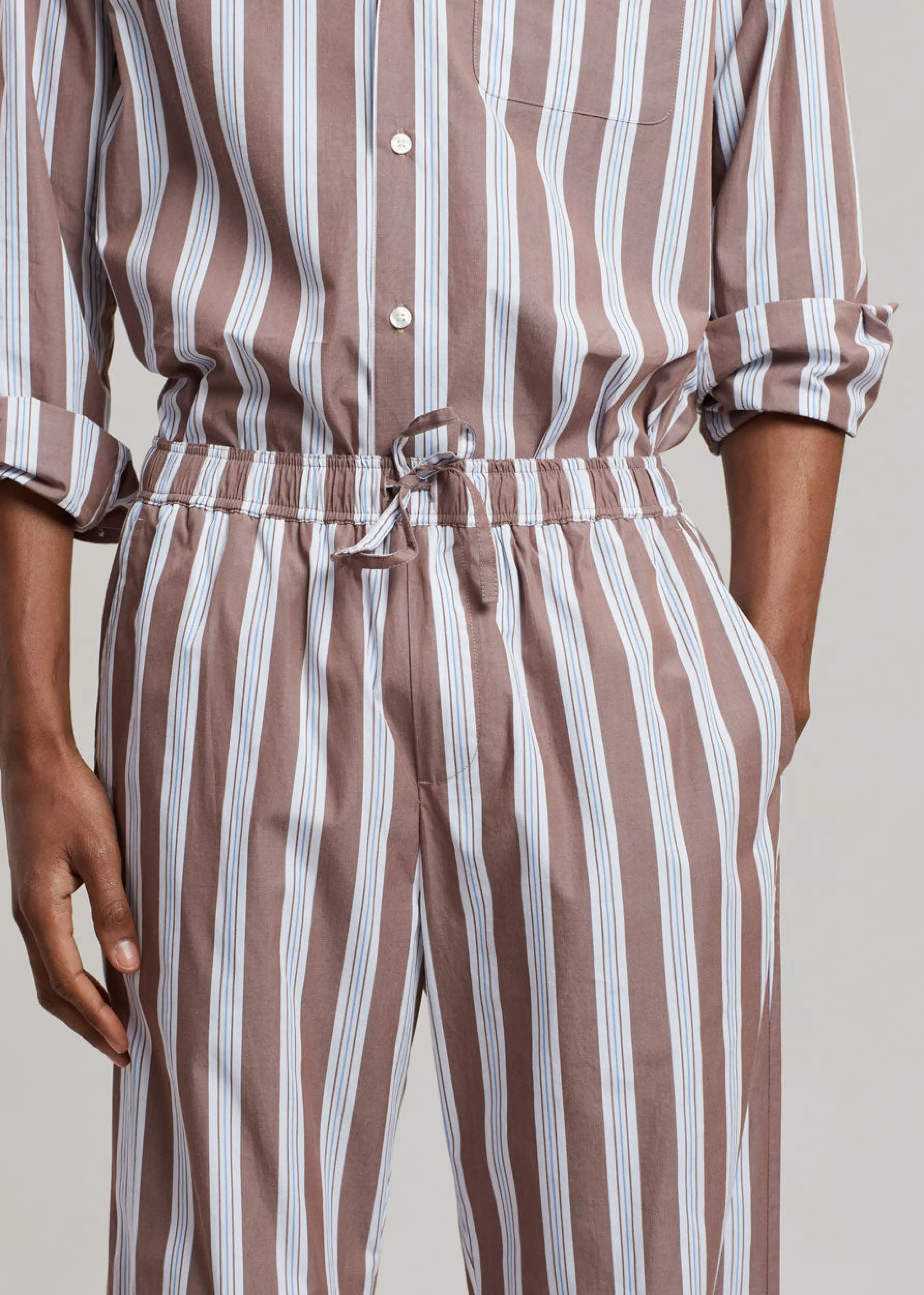 Bottoms | The Frankie Shop Samsoe & Samsoe Devon Trousers Brown Stripe