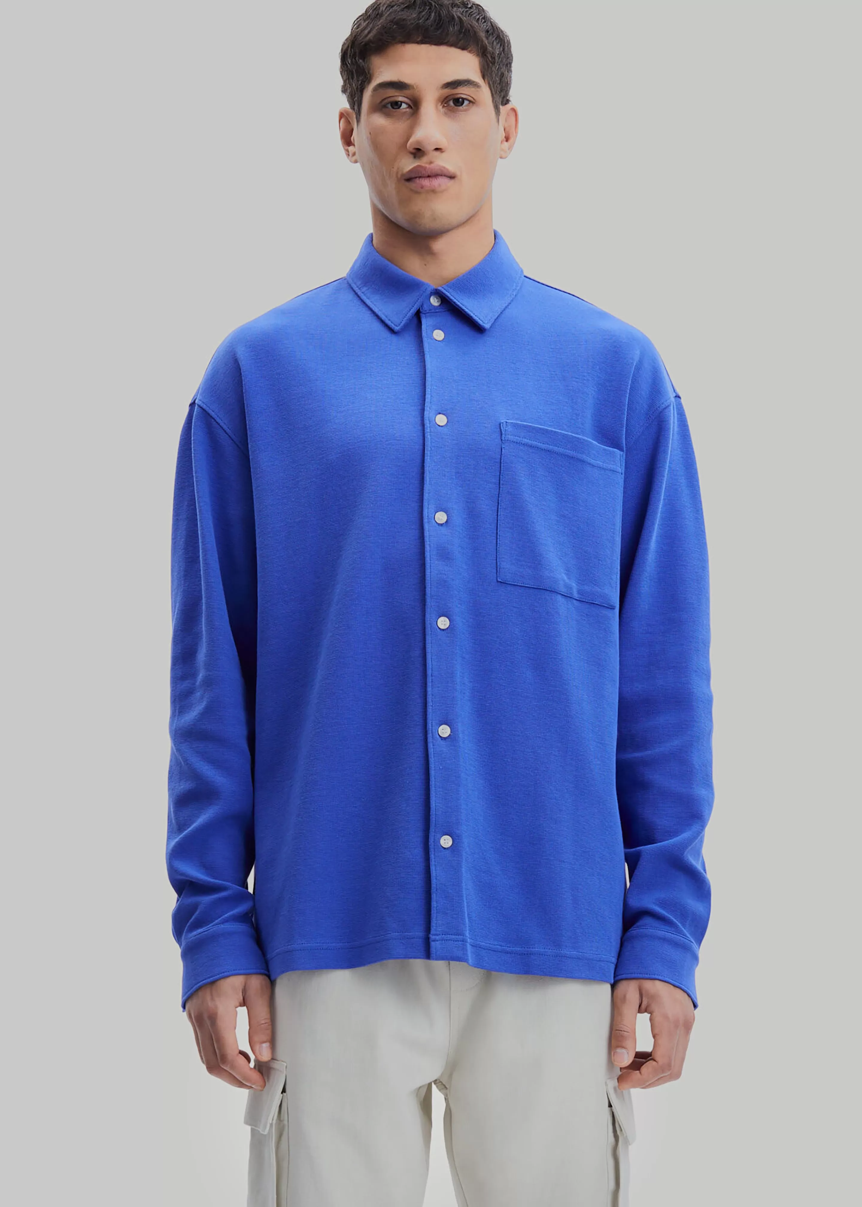 Tops | The Frankie Shop Samsoe & Samsoe Poul Shirt Dazzling Blue