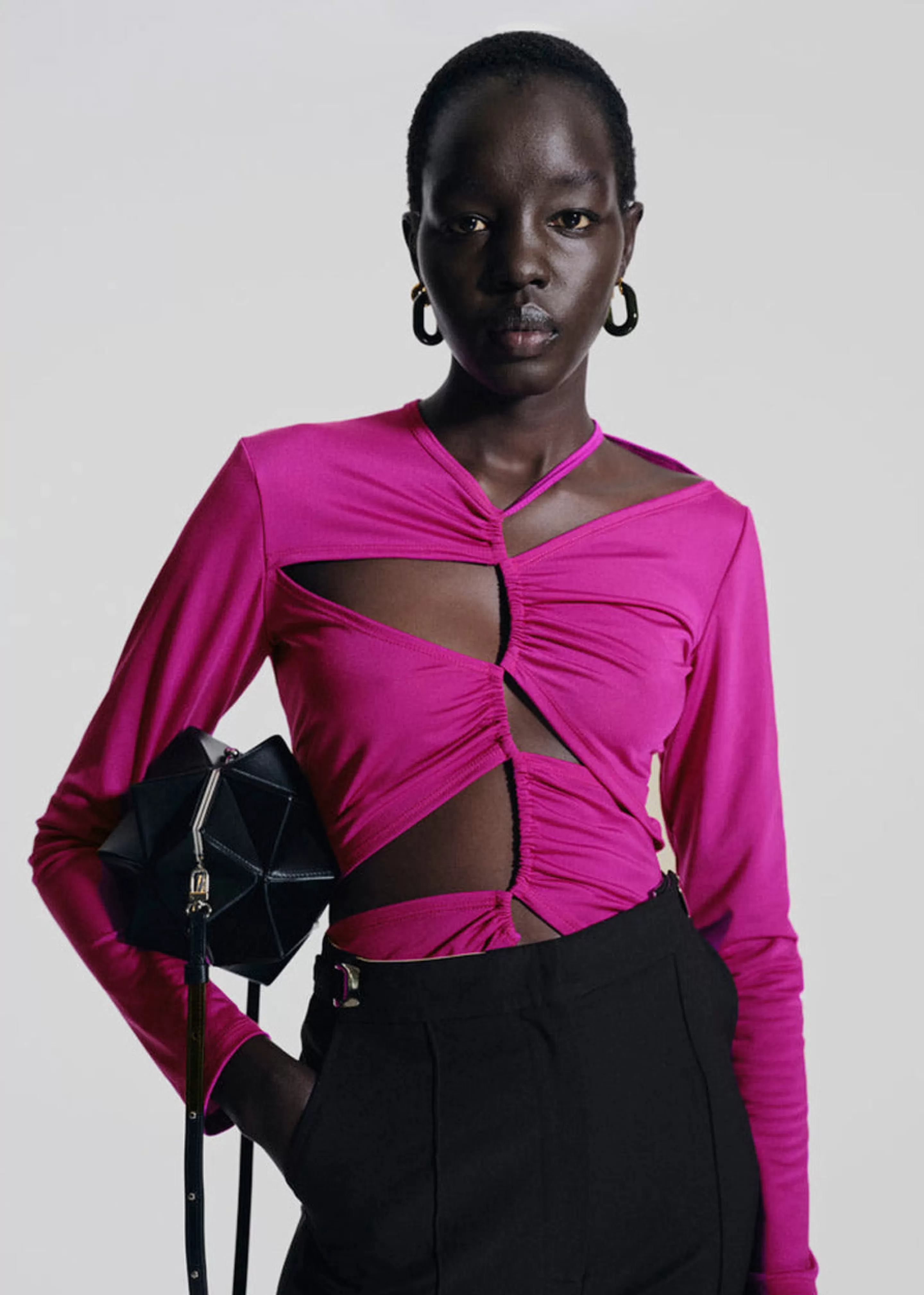 Tops | The Frankie Shop Sid Neigum Cutout Tension Blouse Purple