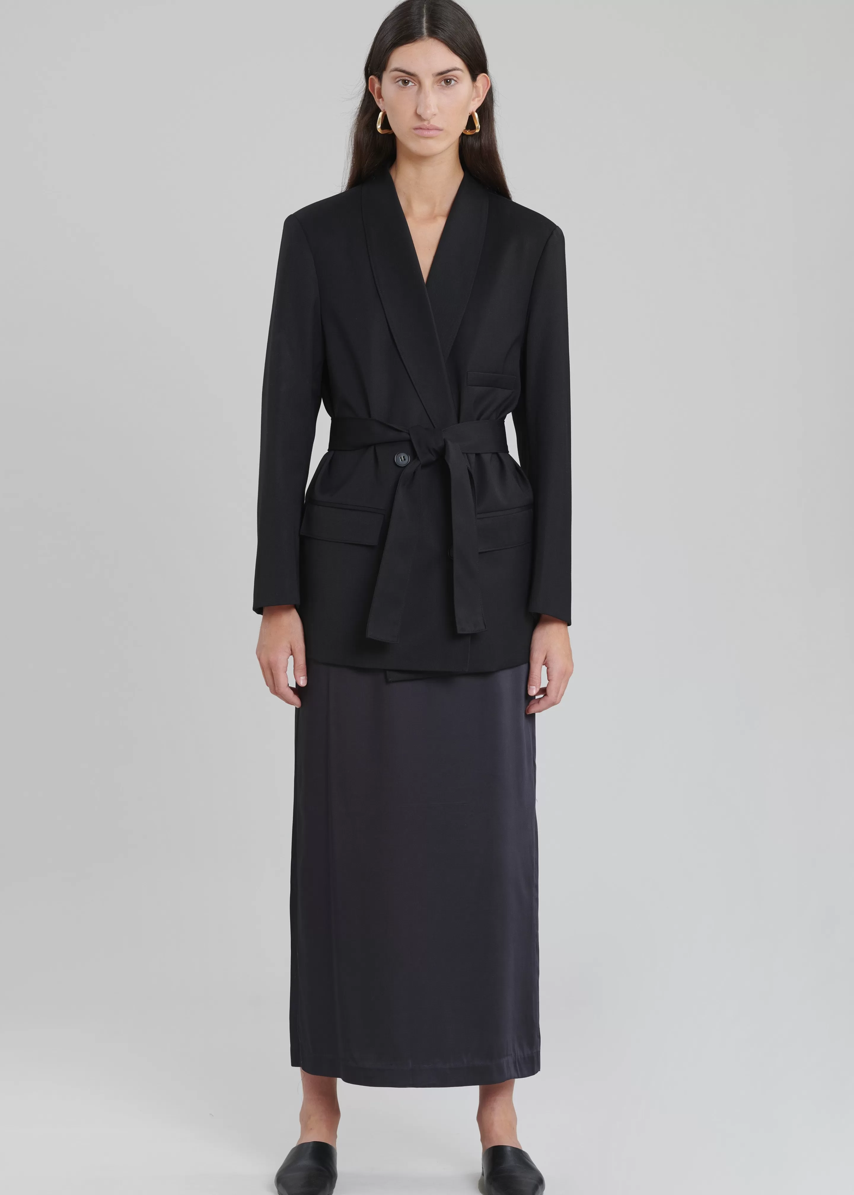 Outerwear | The Frankie Shop Sidonie Blazer Black