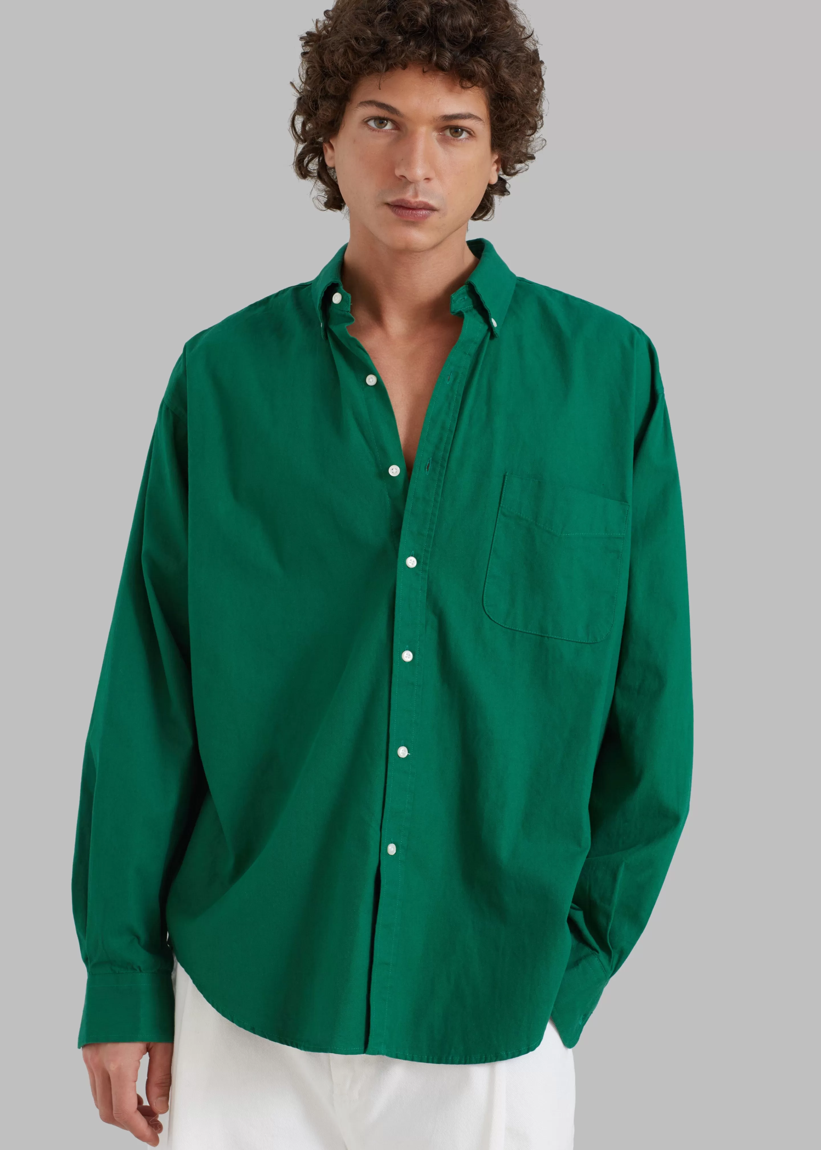 Tops | The Frankie Shop Sinclair Shirt Green