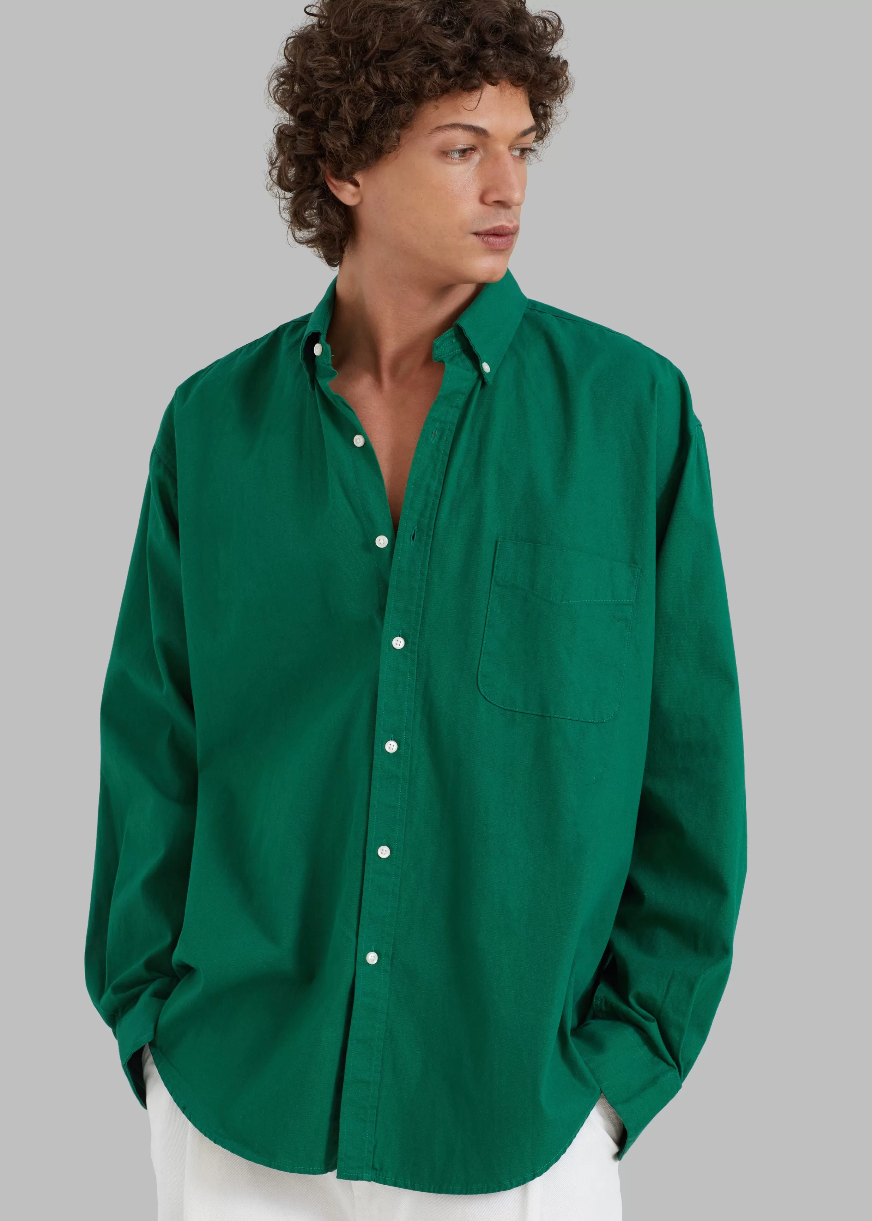 Tops | The Frankie Shop Sinclair Shirt Green