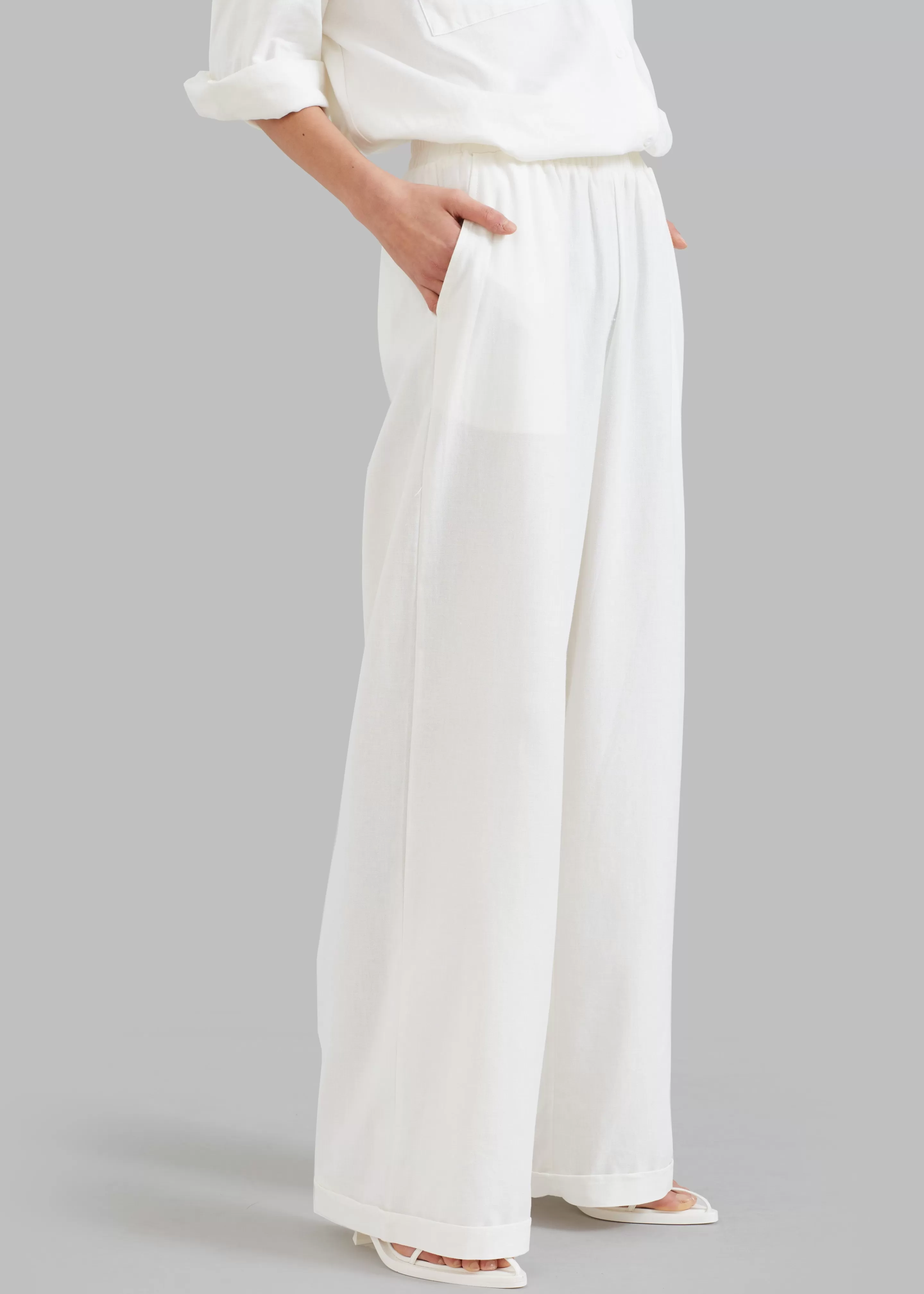 Bottoms | The Frankie Shop Solaqua The Resort Pant Ivory