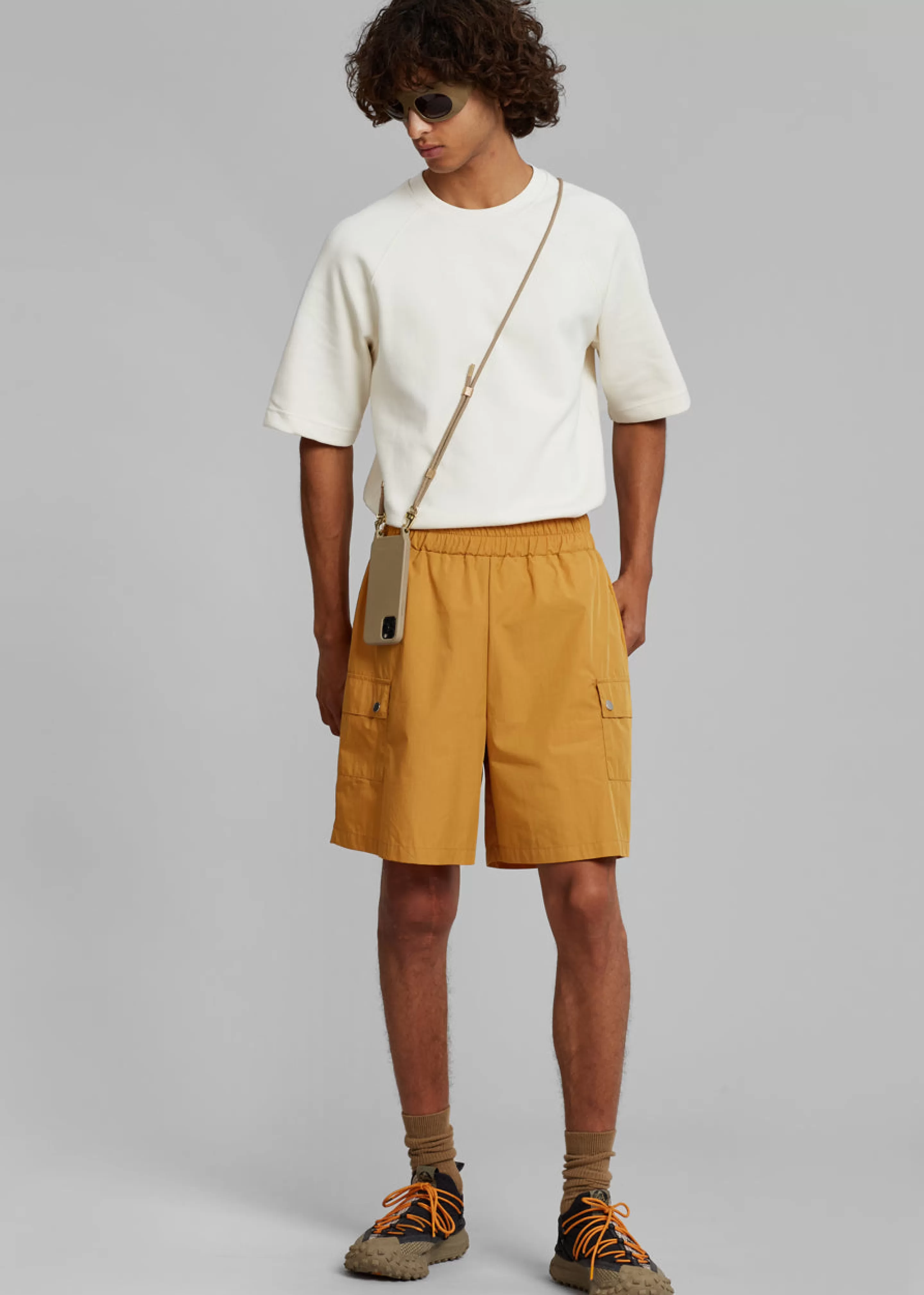 Bottoms | The Frankie Shop Spence Nylon Shorts Orange