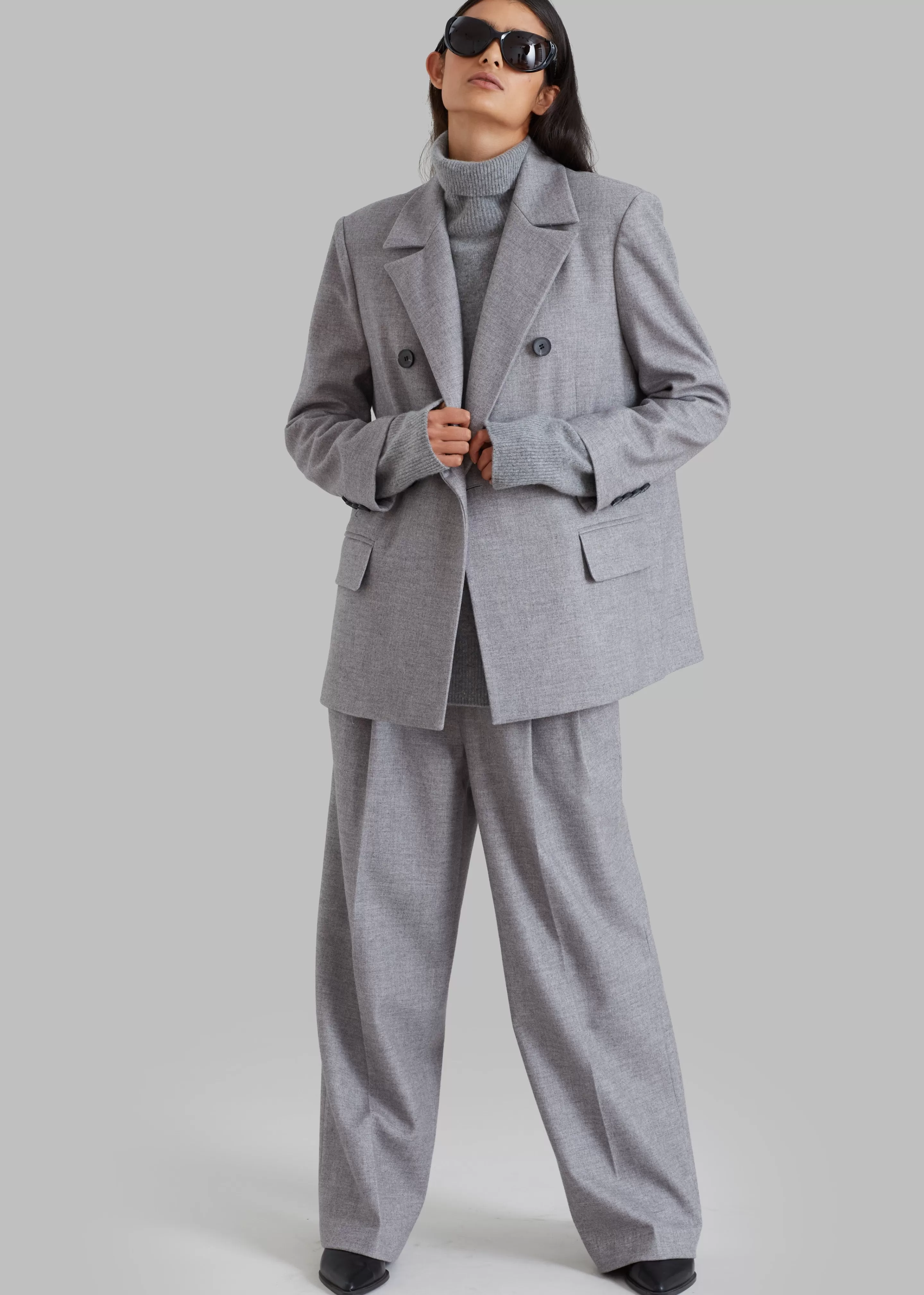 Outerwear | The Frankie Shop Stine Blazer Grey