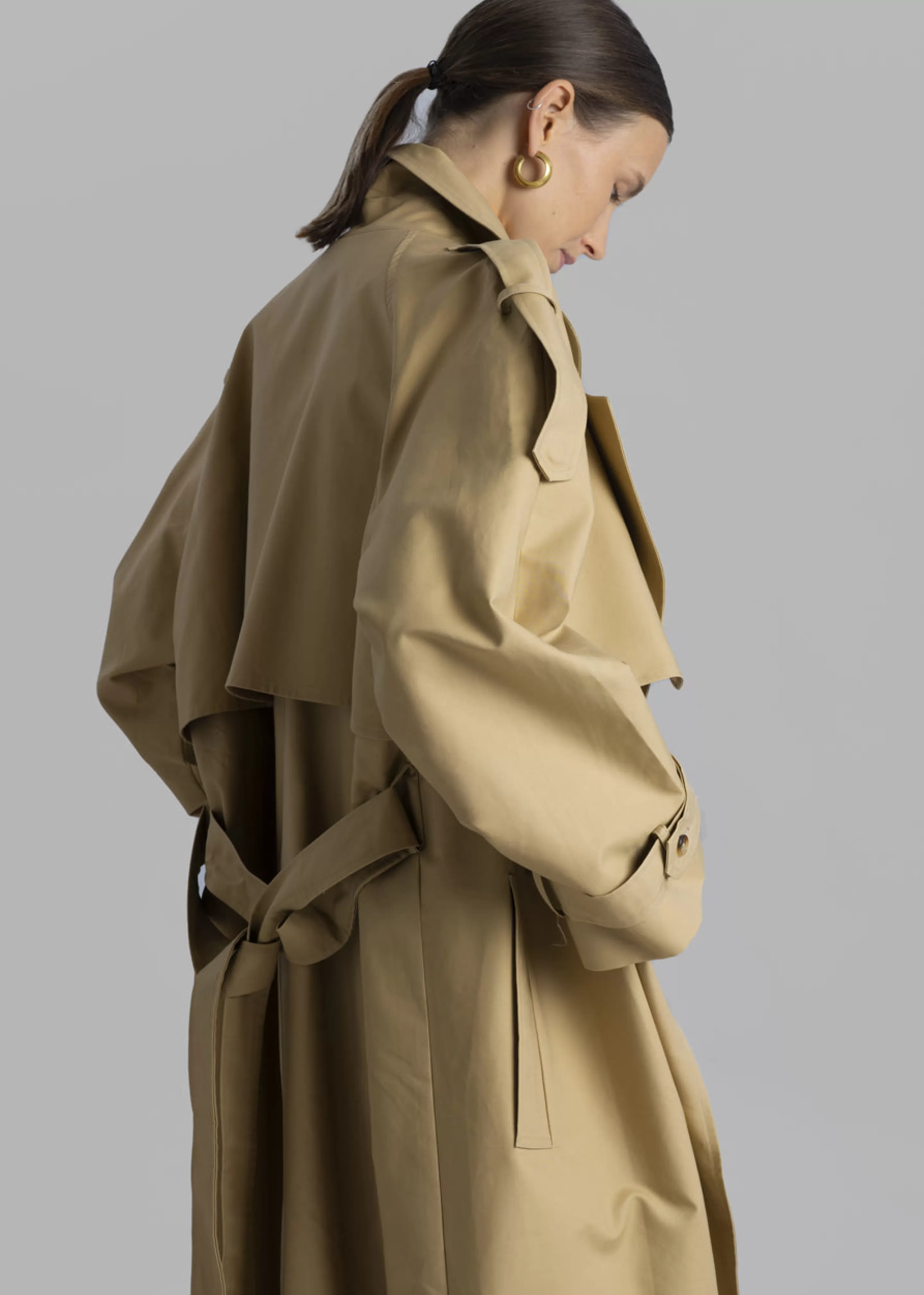 Outerwear | The Frankie Shop Suzanne Trench Coat Beige