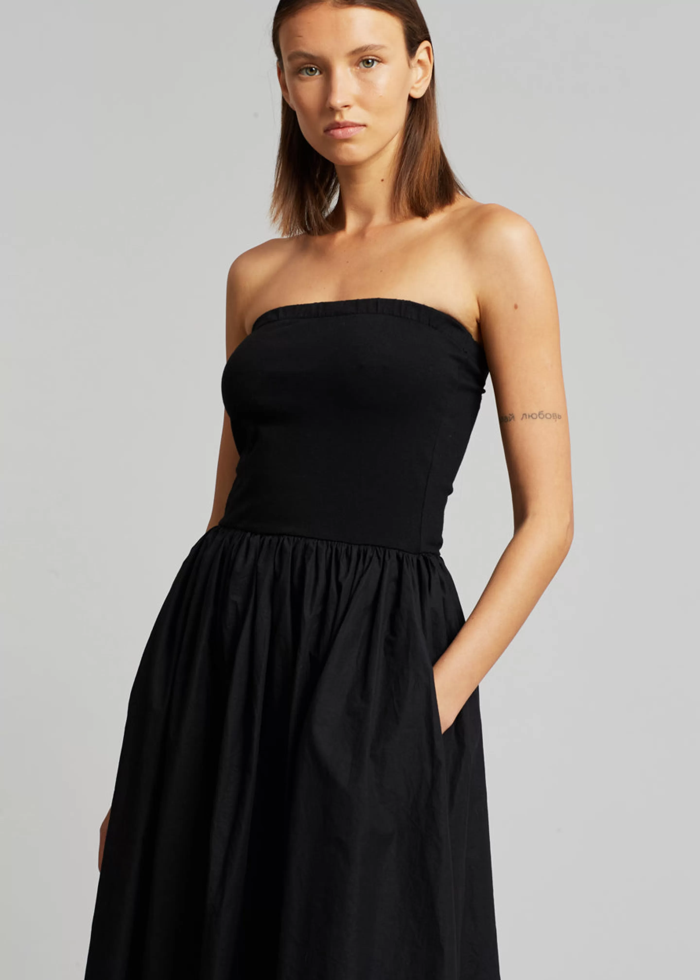 Dresses | The Frankie Shop Tamo Strapless Maxi Dress Black