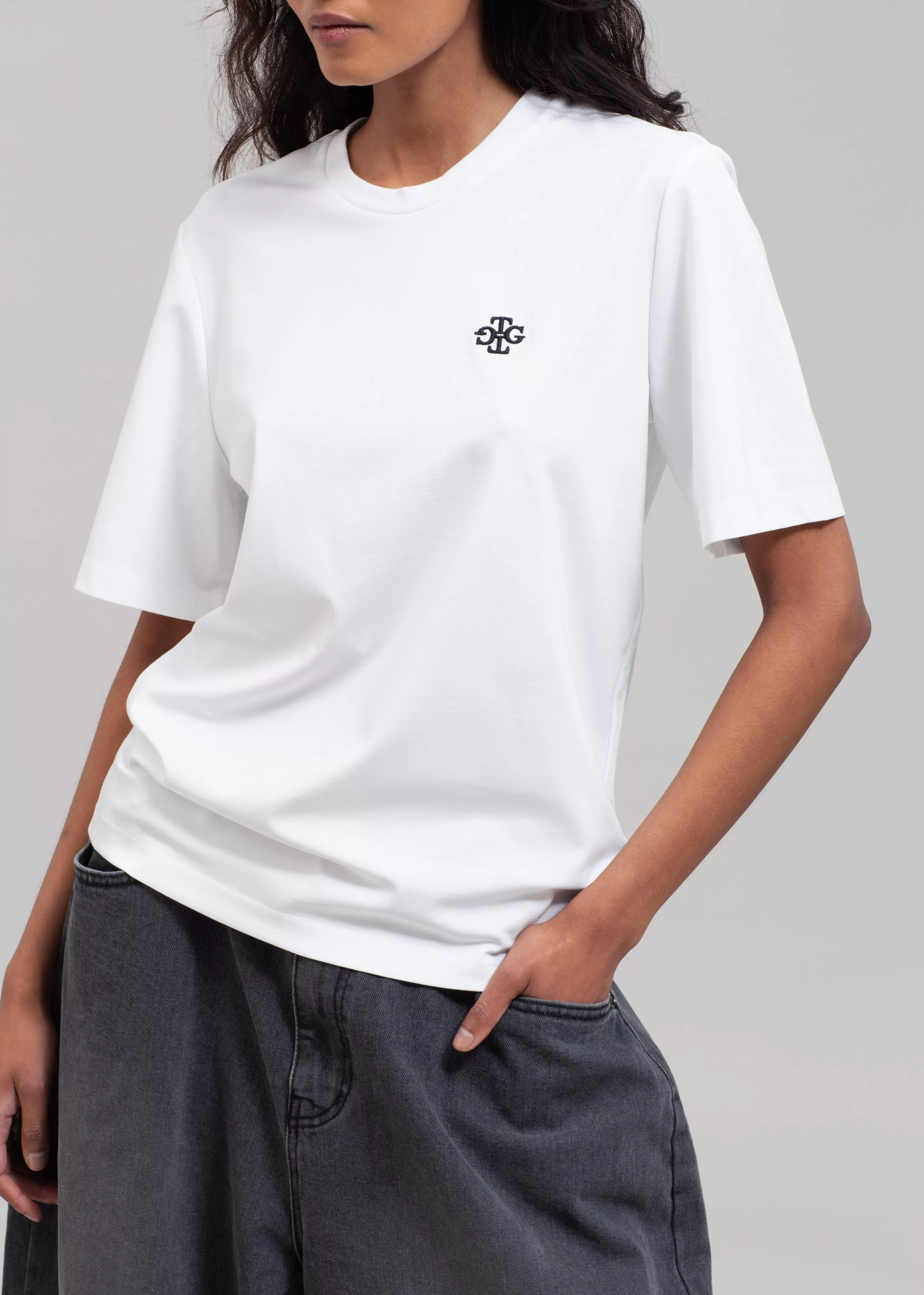 Tops | The Frankie Shop The Garment Logo Tee White