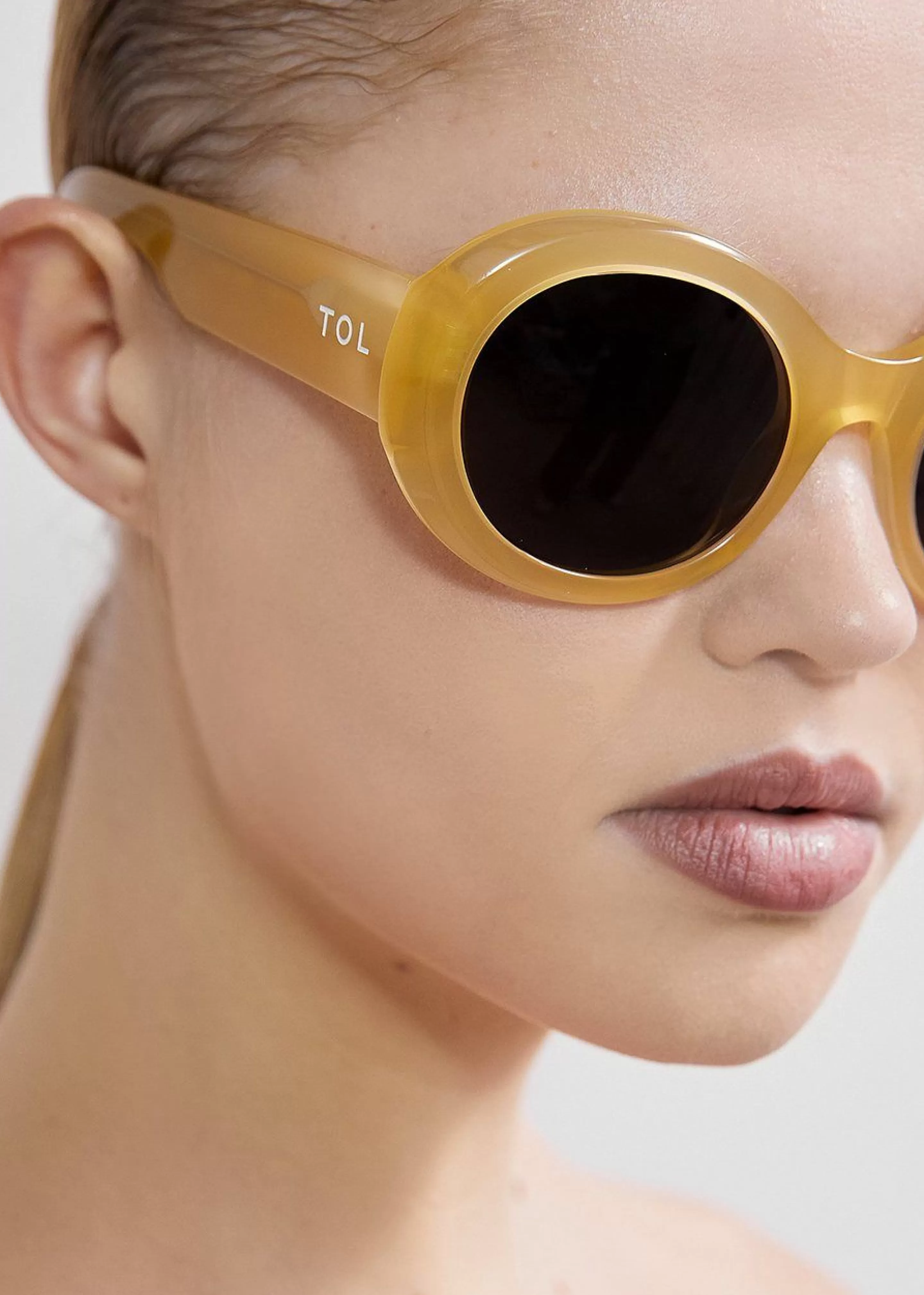 Accessories | The Frankie Shop Tol Eyewear Double Round Sunglasses Honey