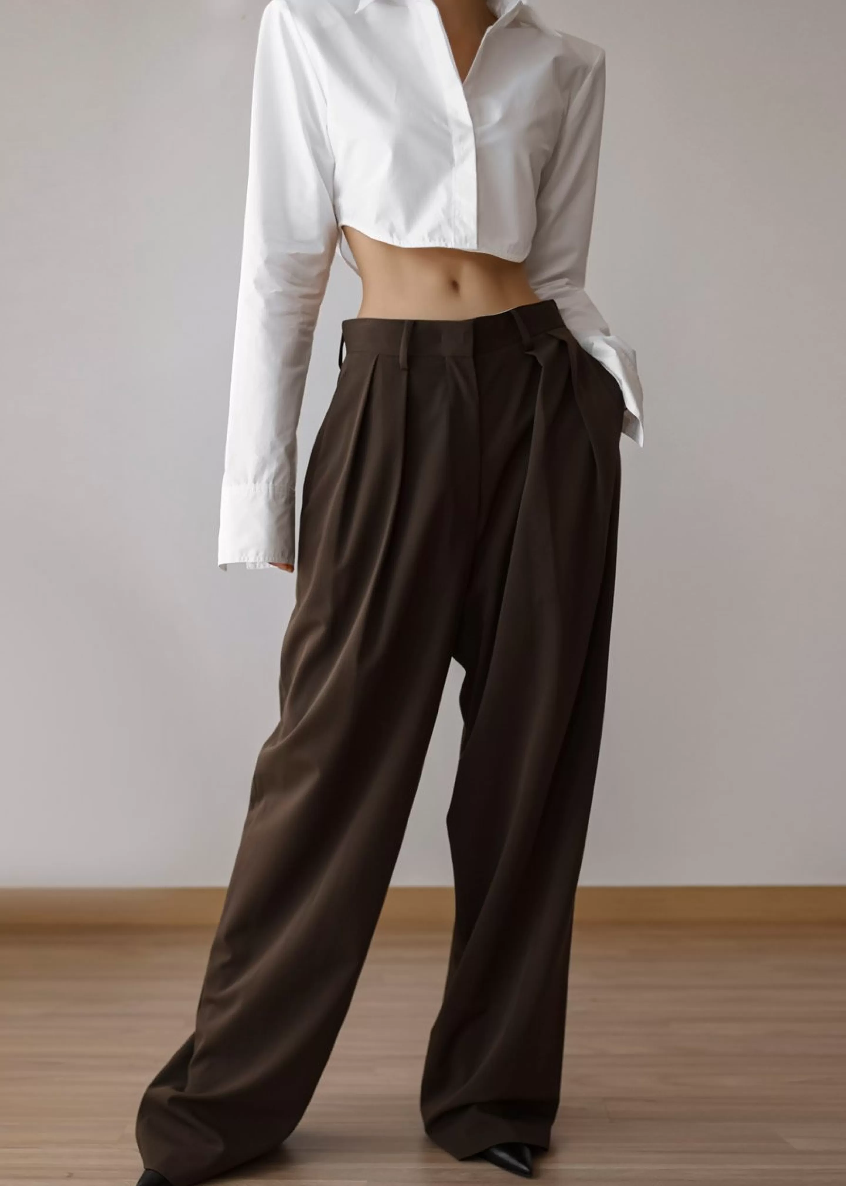 Tops | The Frankie Shop Uma Cropped Shirt White